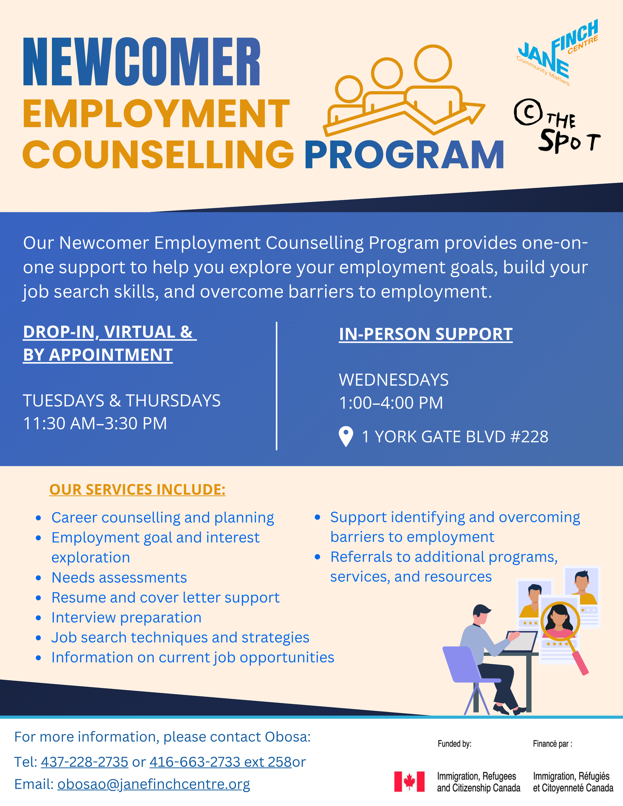 Newcomer Employment Counselling Program
