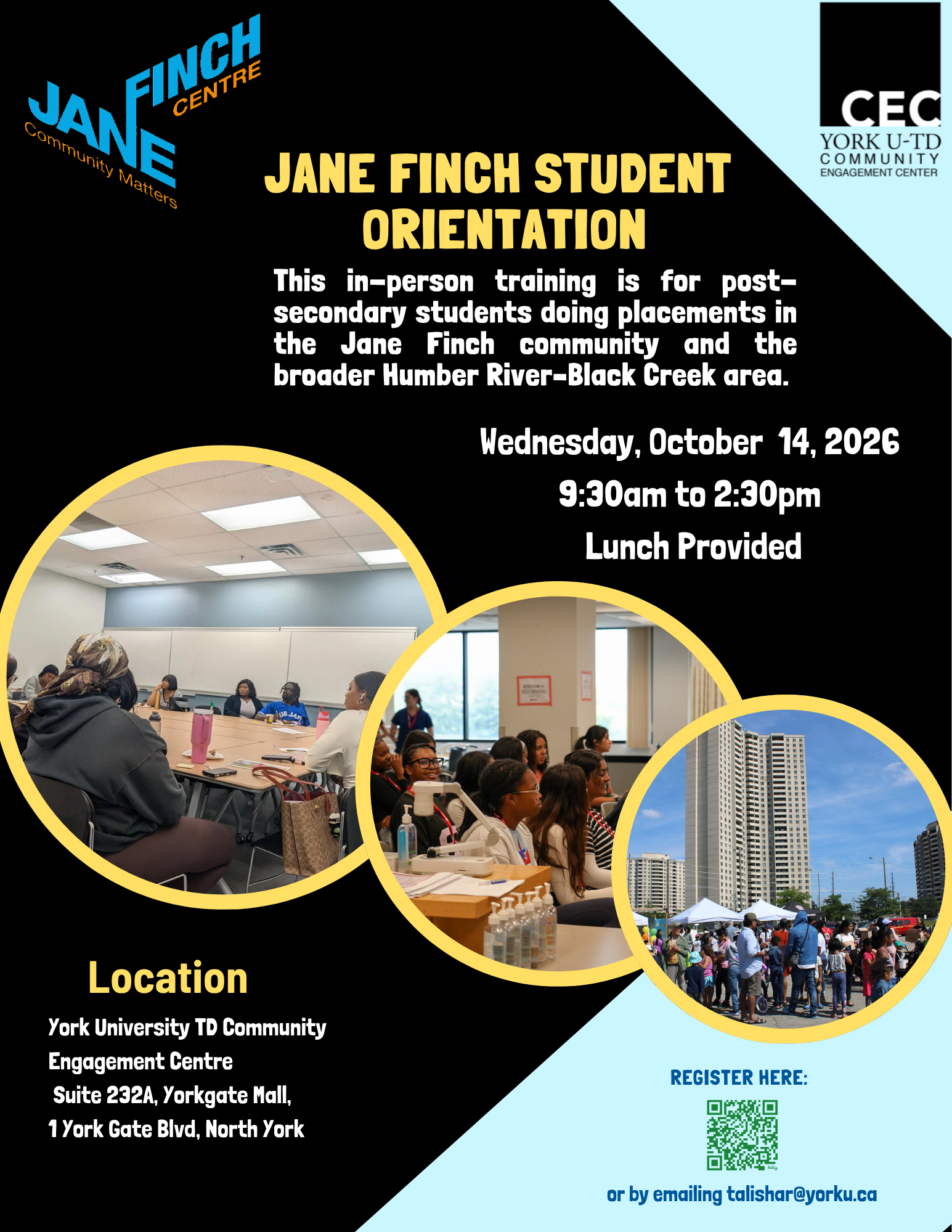 Jane Finch Student Orientation