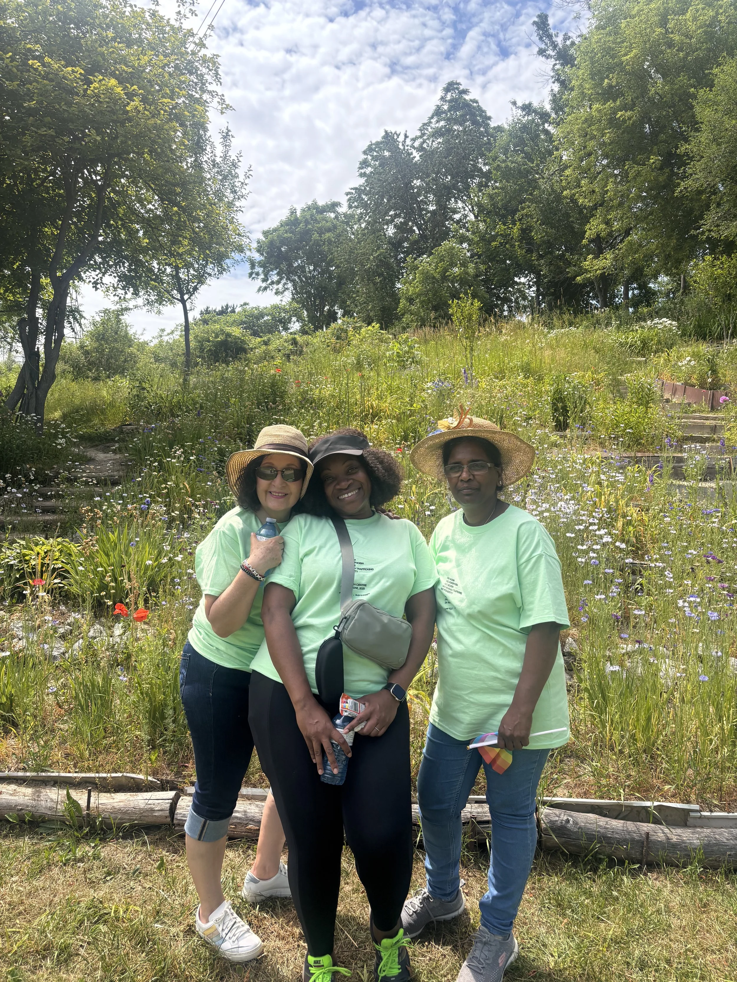 Jane/Finch Centre staff smiling in a group photo