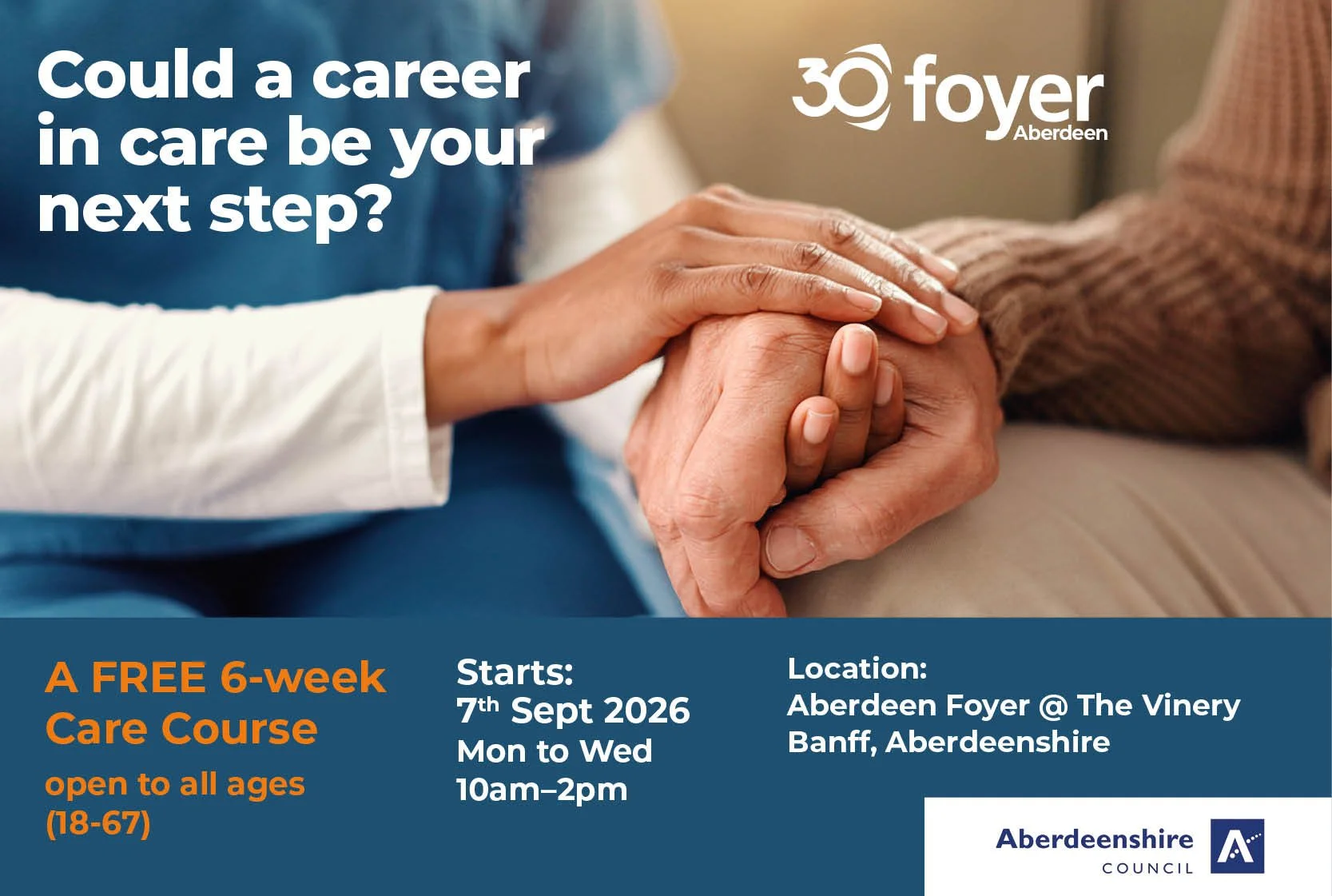 Could a career in care be your next step?