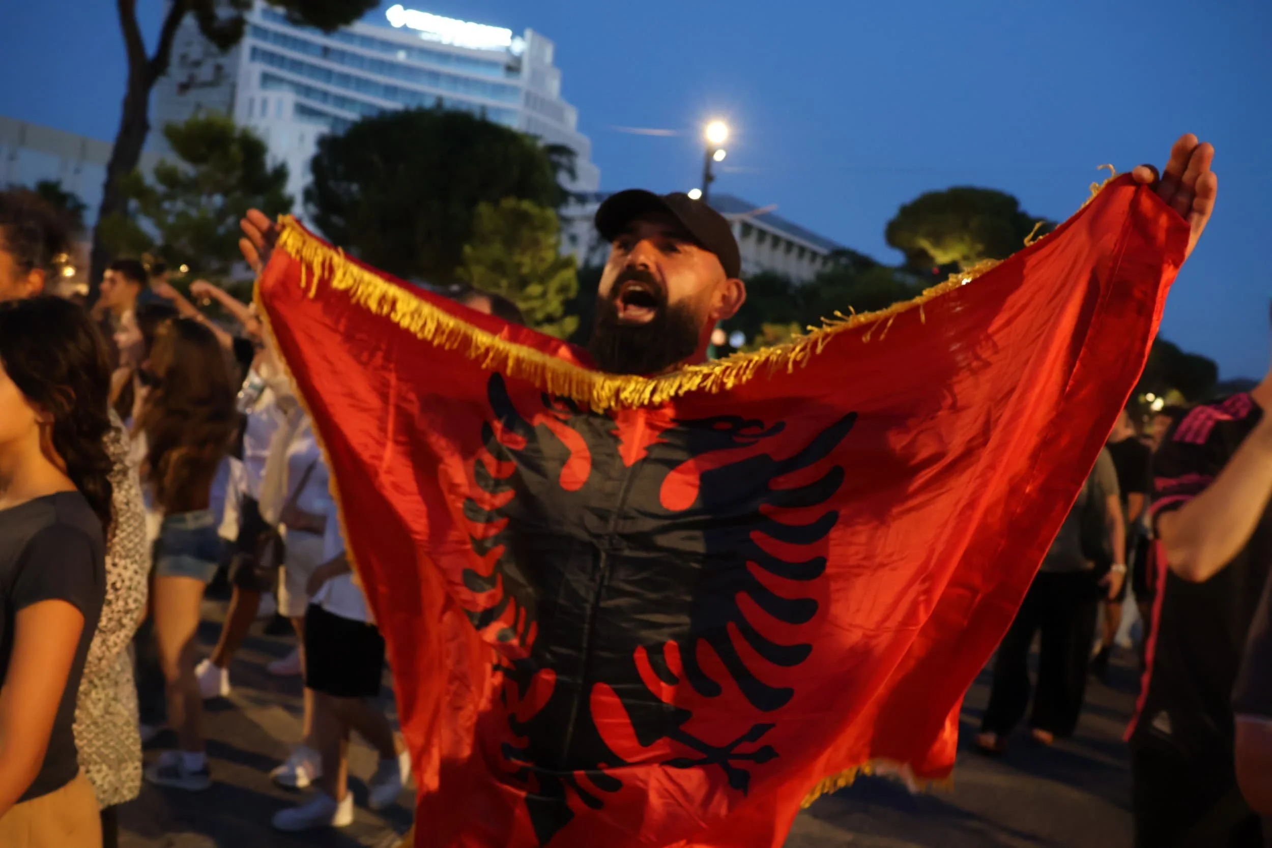 © megi bega, albanian flag