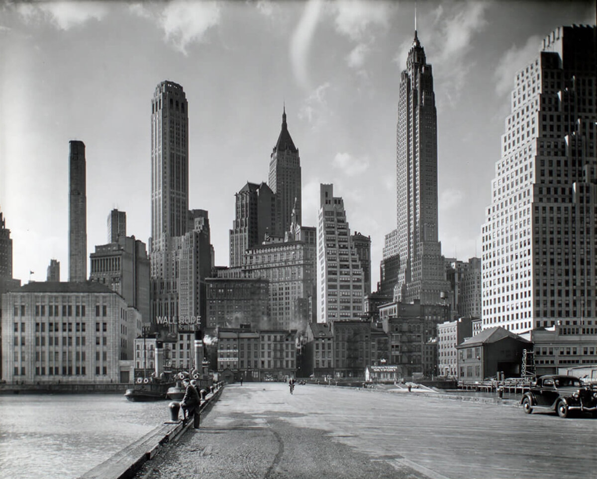 © Berenice Abbott, Manhattan Skyline, 1936