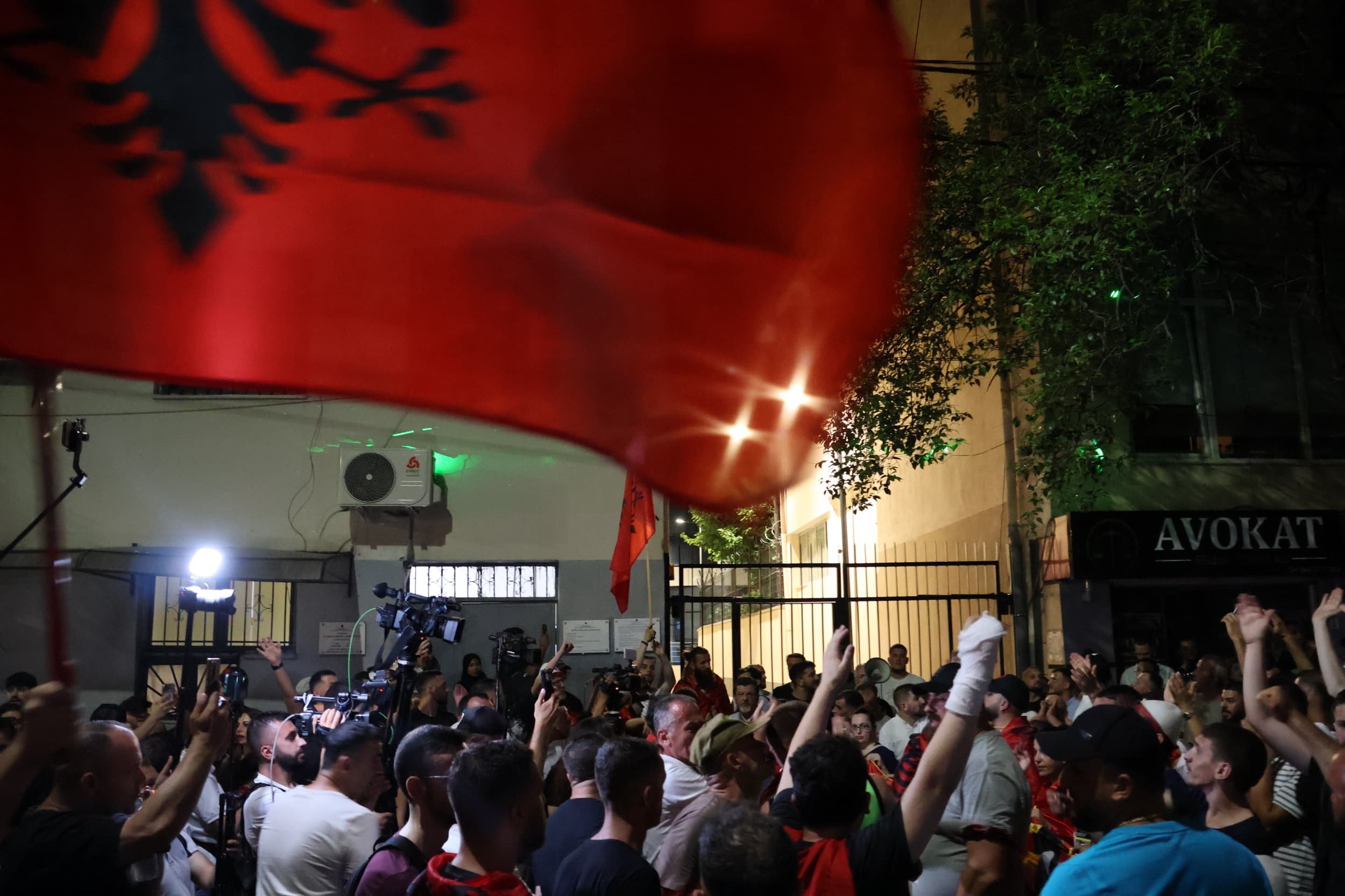 © megi bega, protest crowd