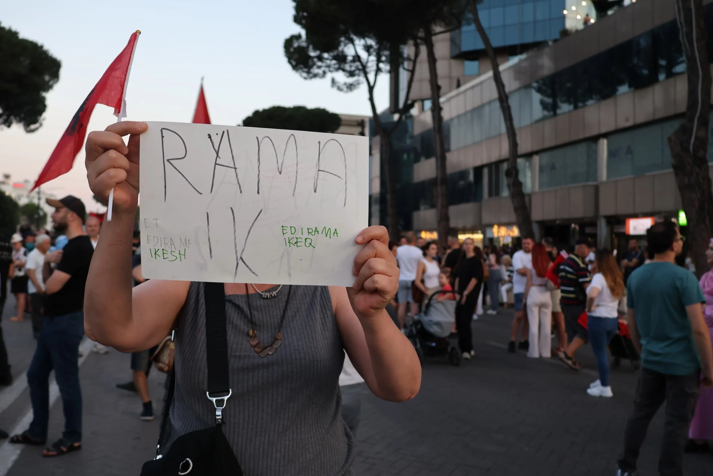 © megi bega, protest sign