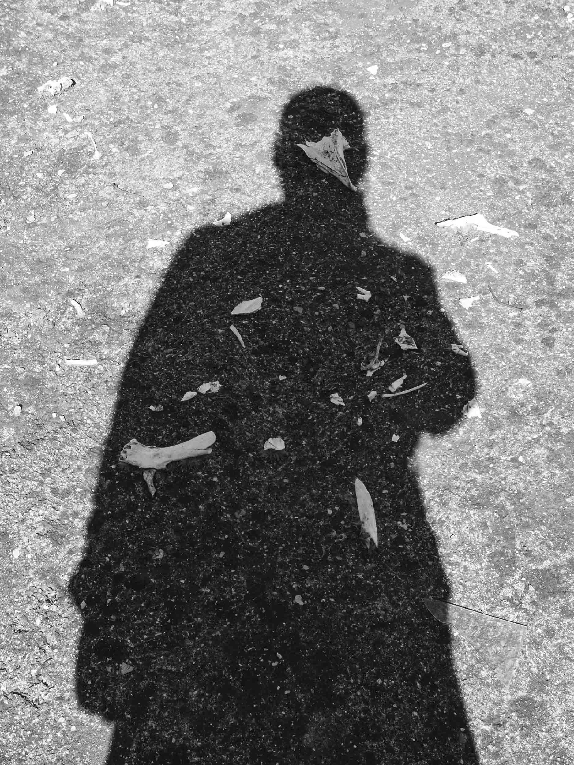 Olson Lamaj, Autoportrait from the series Between Pattern and Shadow