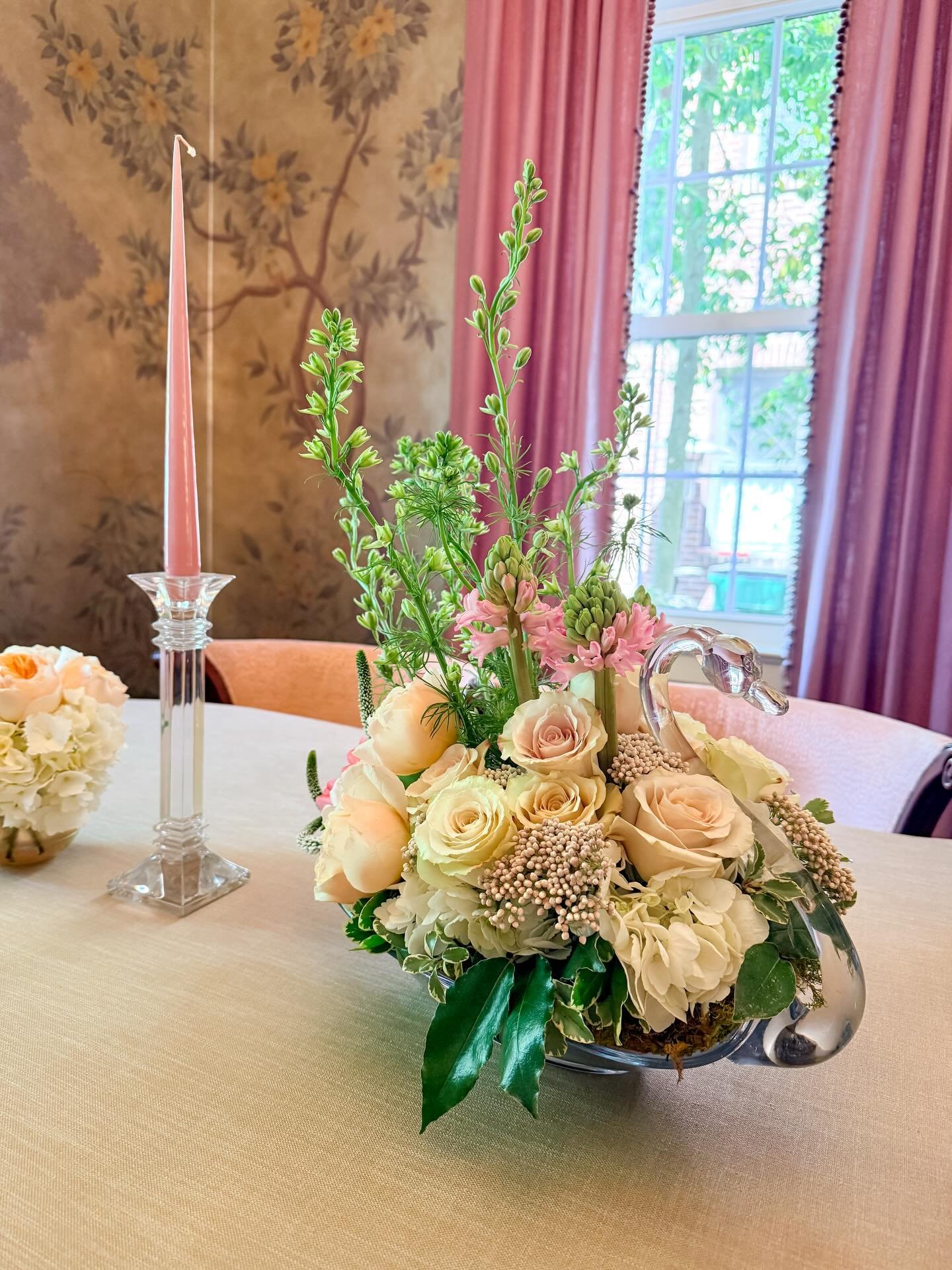 Where swans glide, flowers follow 🦢