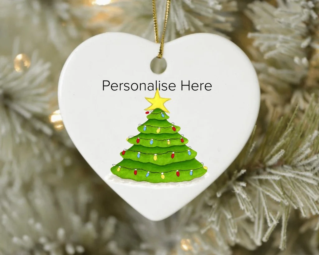 Ceramic Hanging Decoration - Whimsical Christmas Tree