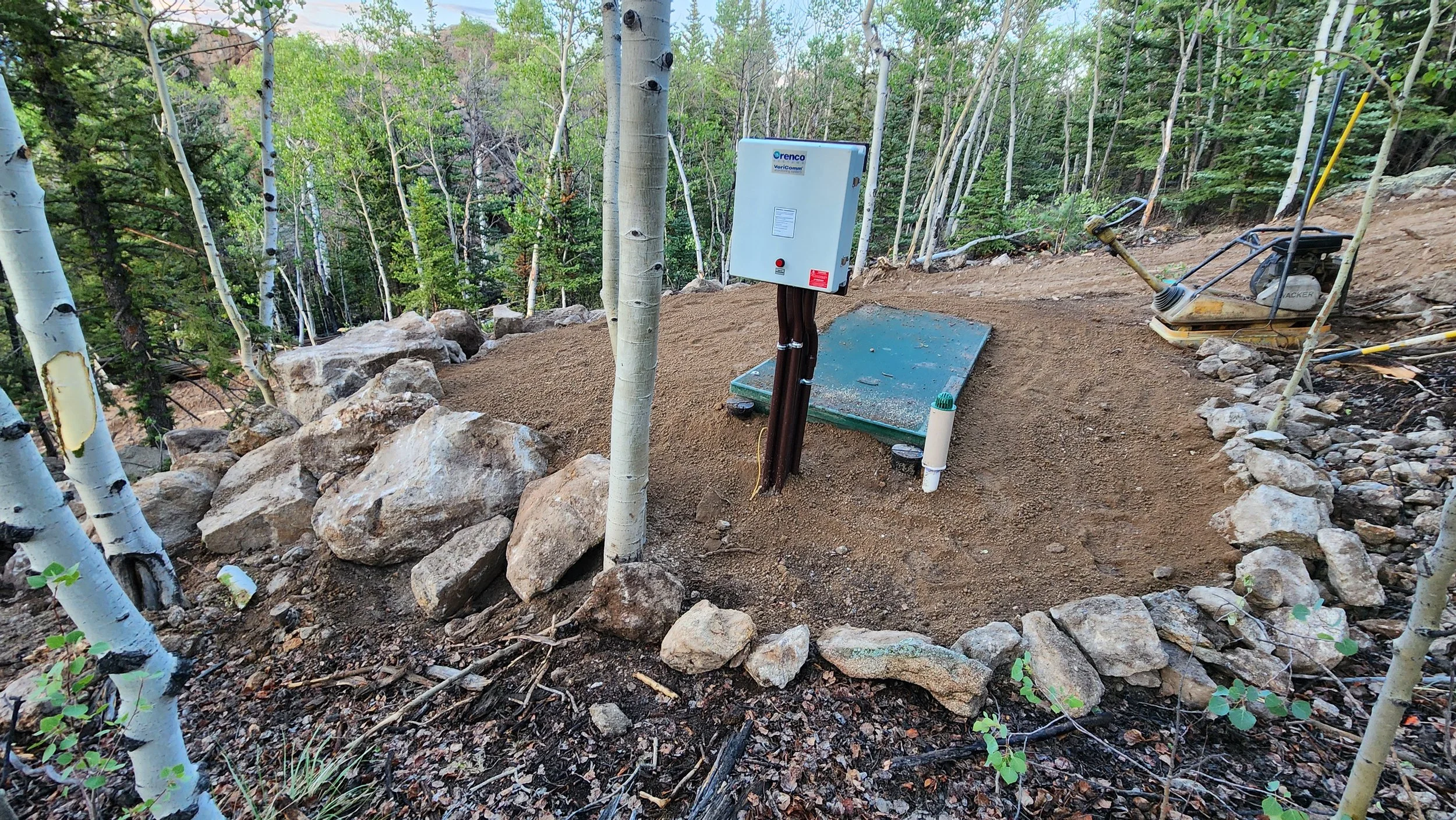 Advantex RT20 treatment system installed for a Park County A frame home.