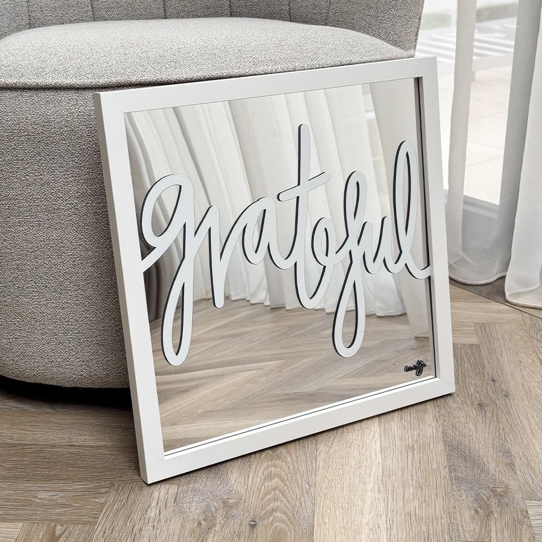 GRATEFUL Mirror - White