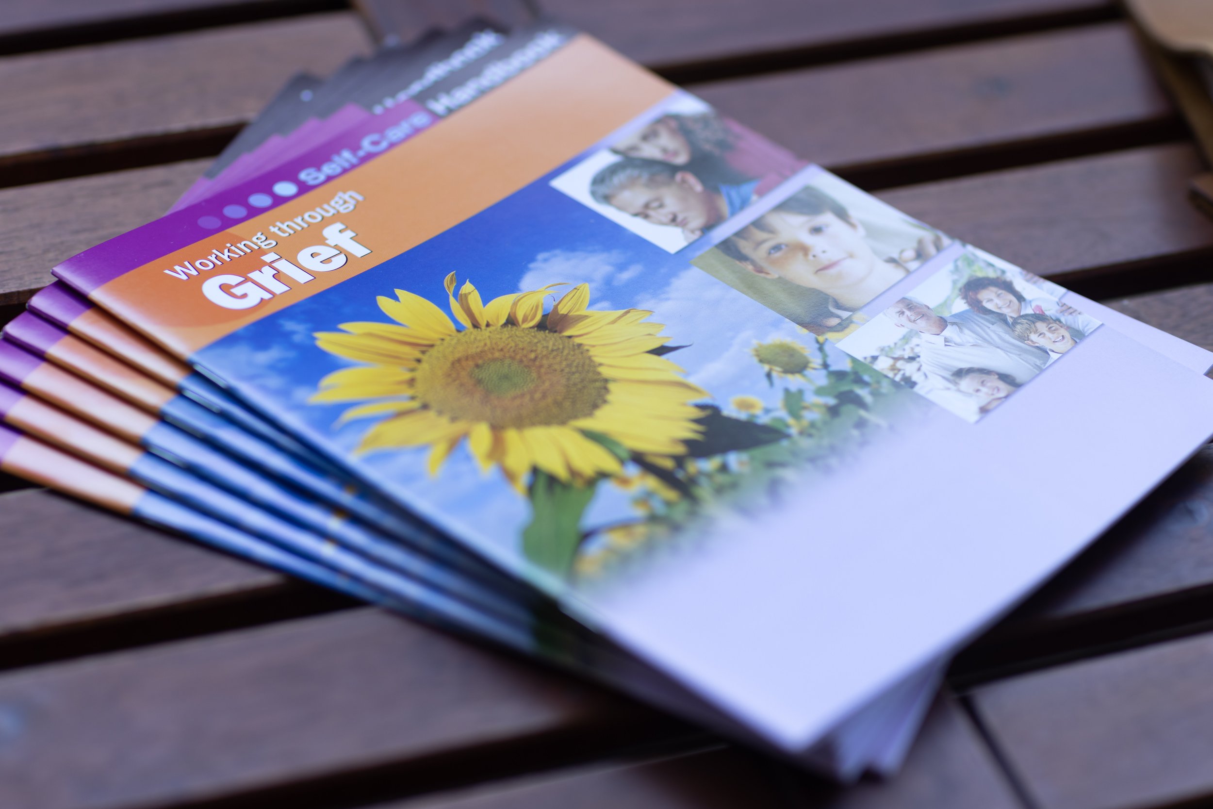  Grief workbooks were available to all attendees during Mini Golf Gathering for Grievers on 6.4.22 