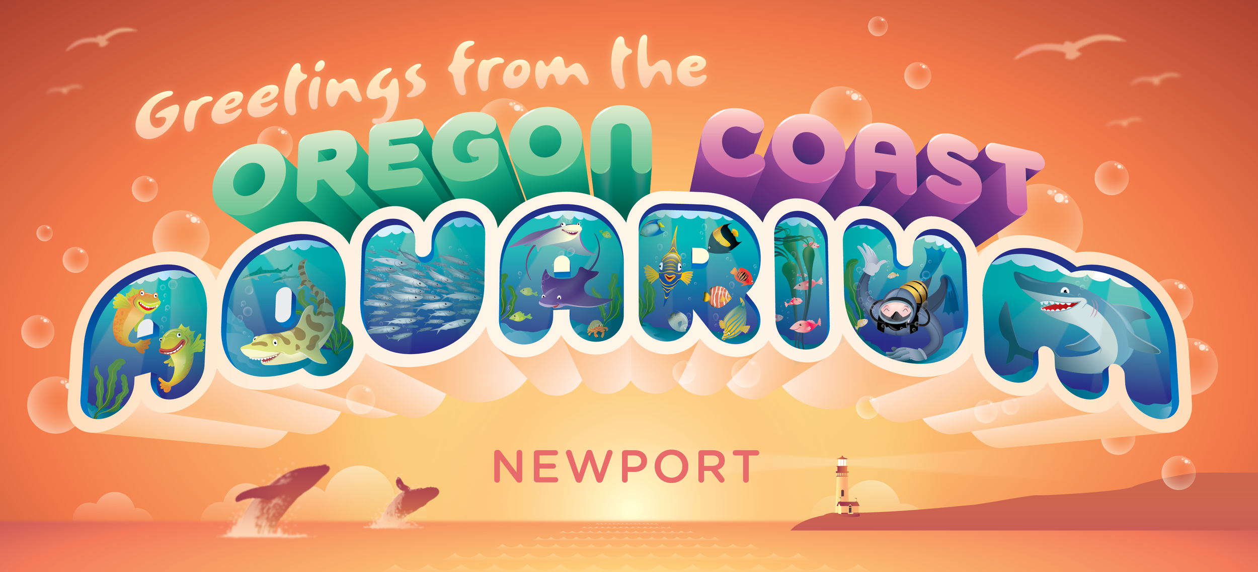 Greetings from the Oregon Coast Aquarium campaign