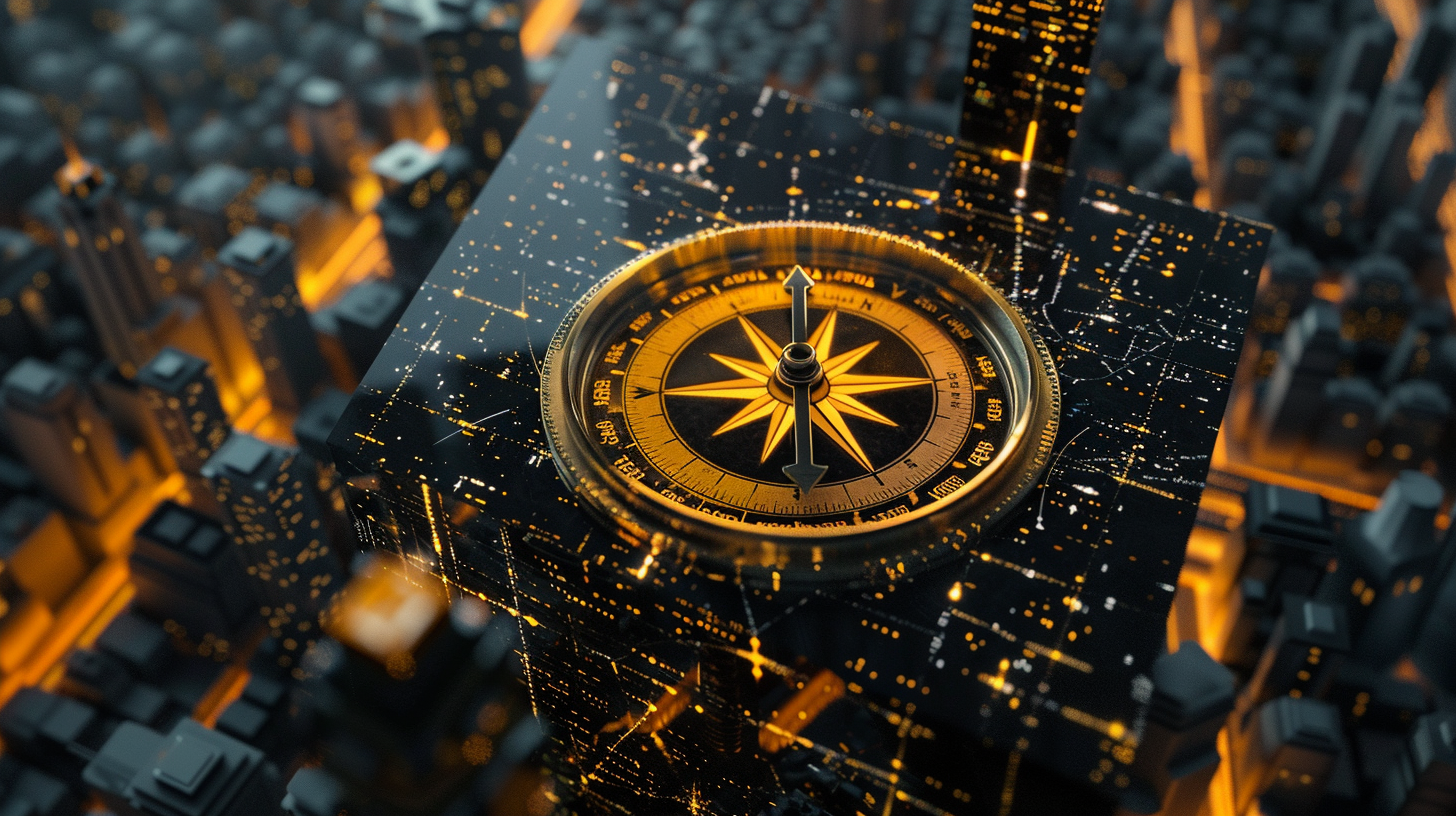 MemDavis16_a_black_and_yellow_image_of_a_compass_in_front_of__b5c29a6b-014a-40b4-a84e-ee2c9637f6b5_1.png