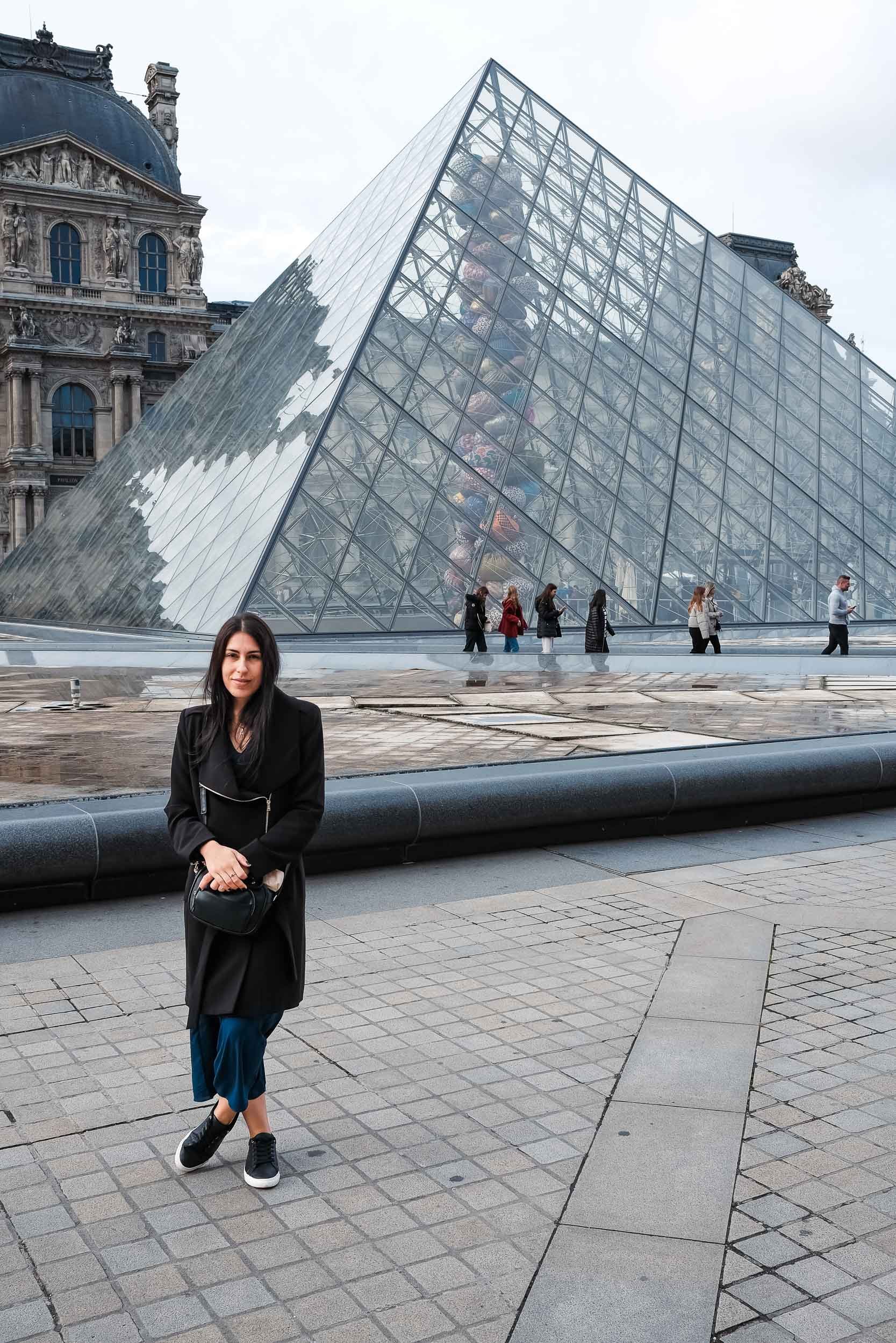 Outside the Louvre, Paris, taken on Fujifilm X100V by Rob Swan