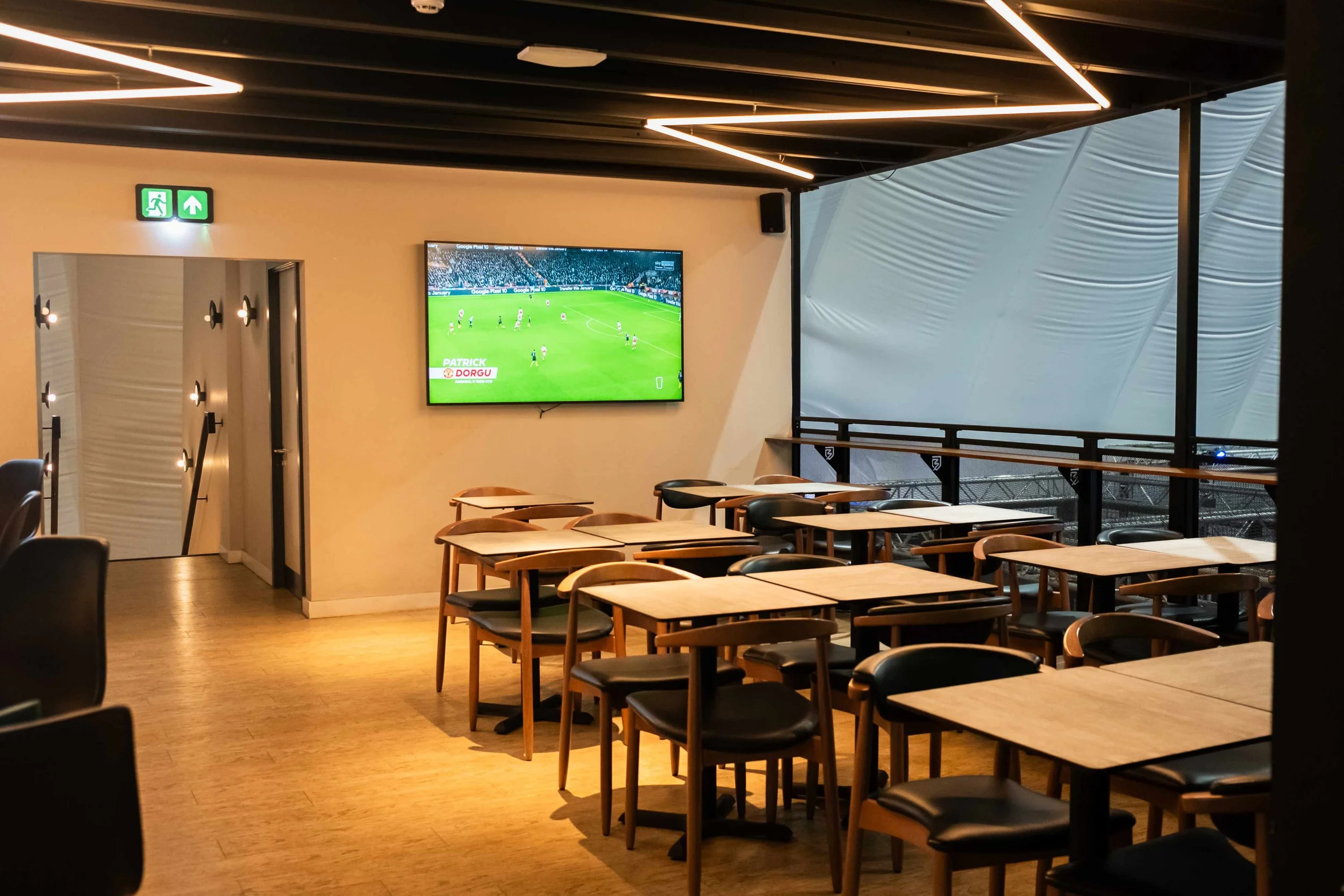 Seating area at Ballerz, Bluewater