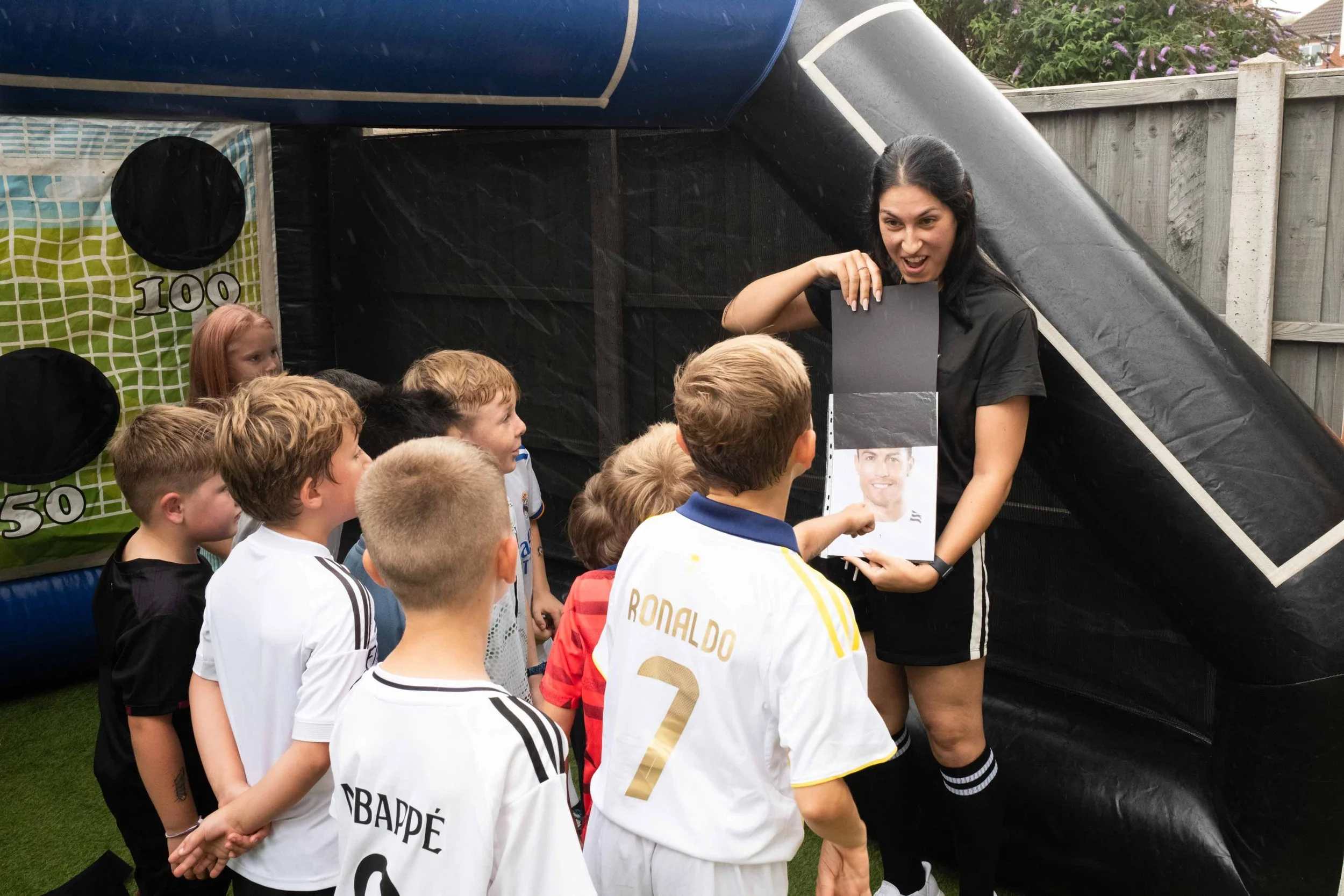 Party game at Football Legends birthday party