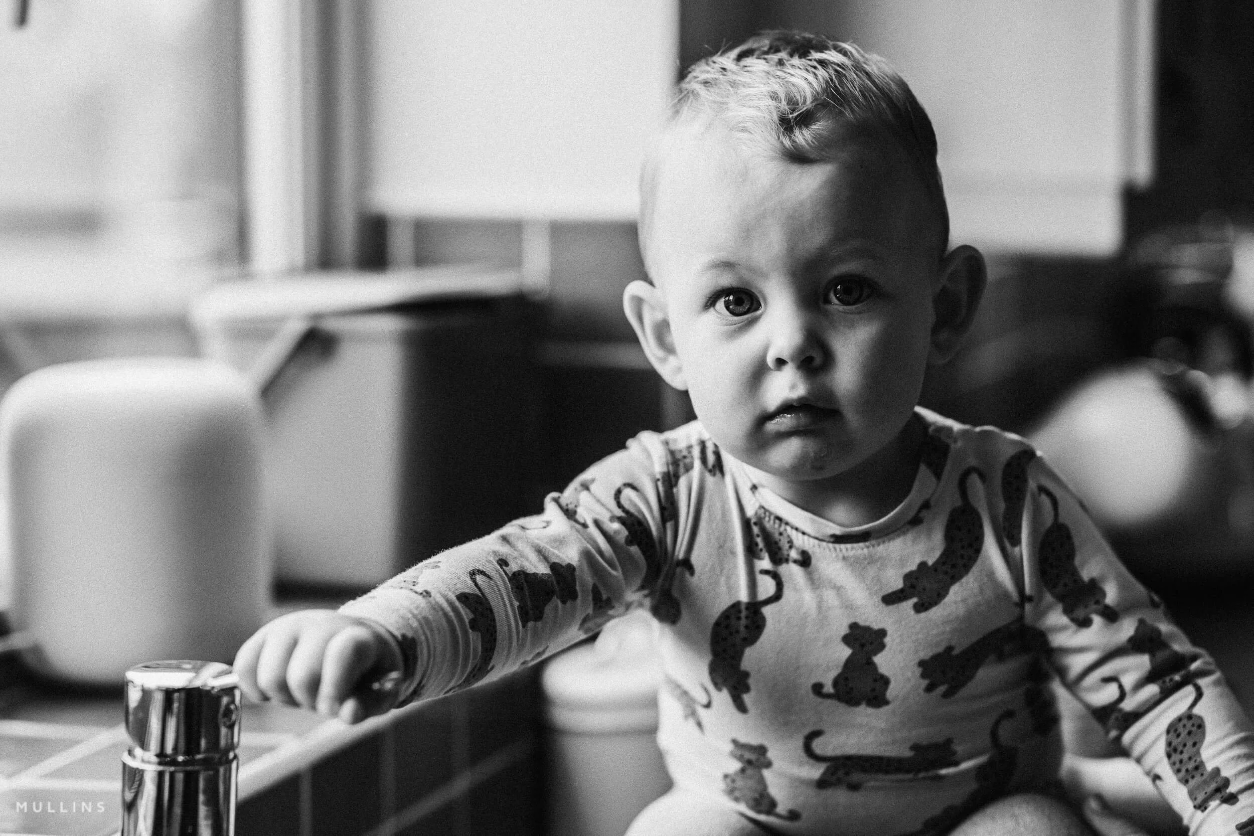 Documentary family photograph using natural light at home
