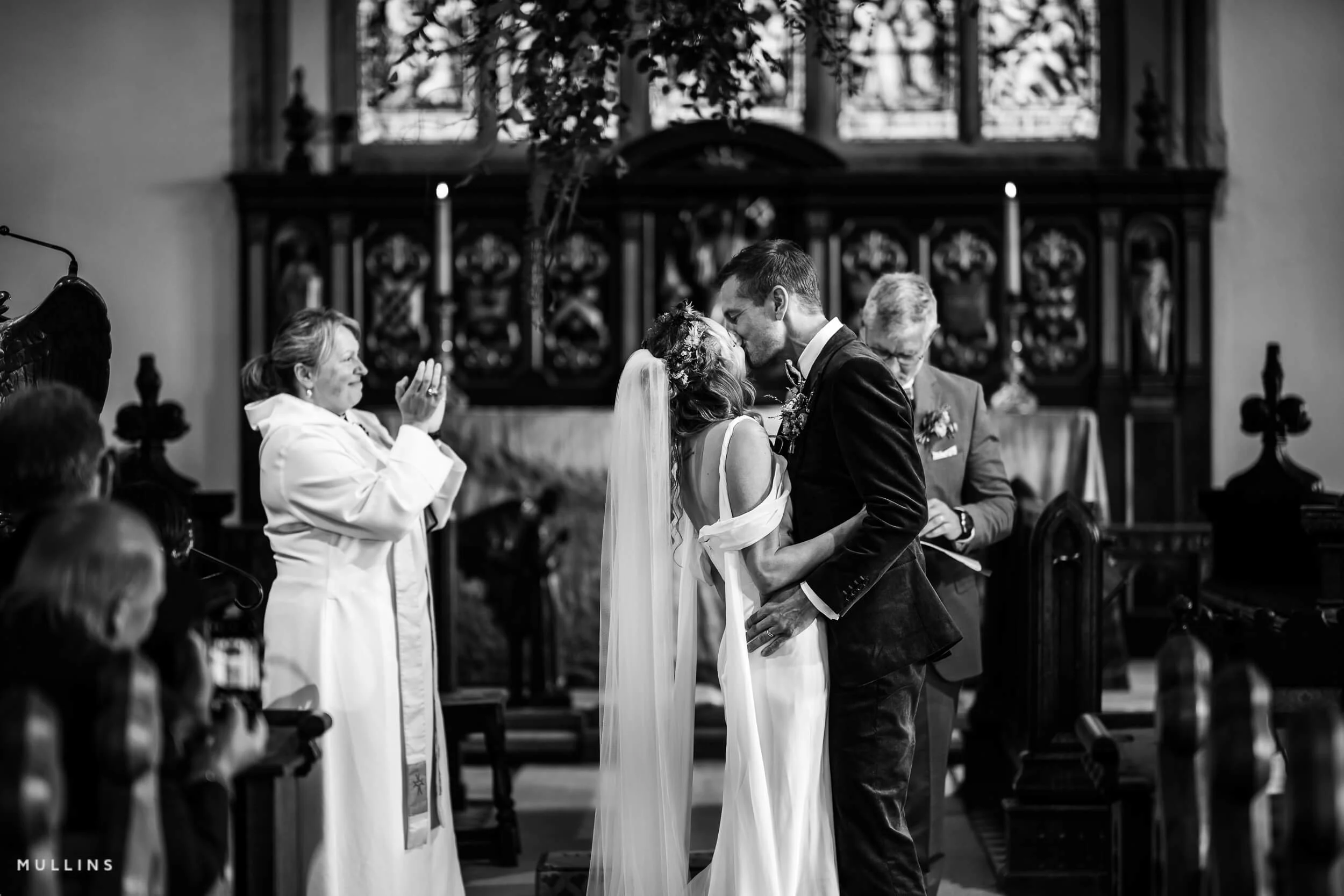 Wedding ceremony photographed in a documentary style