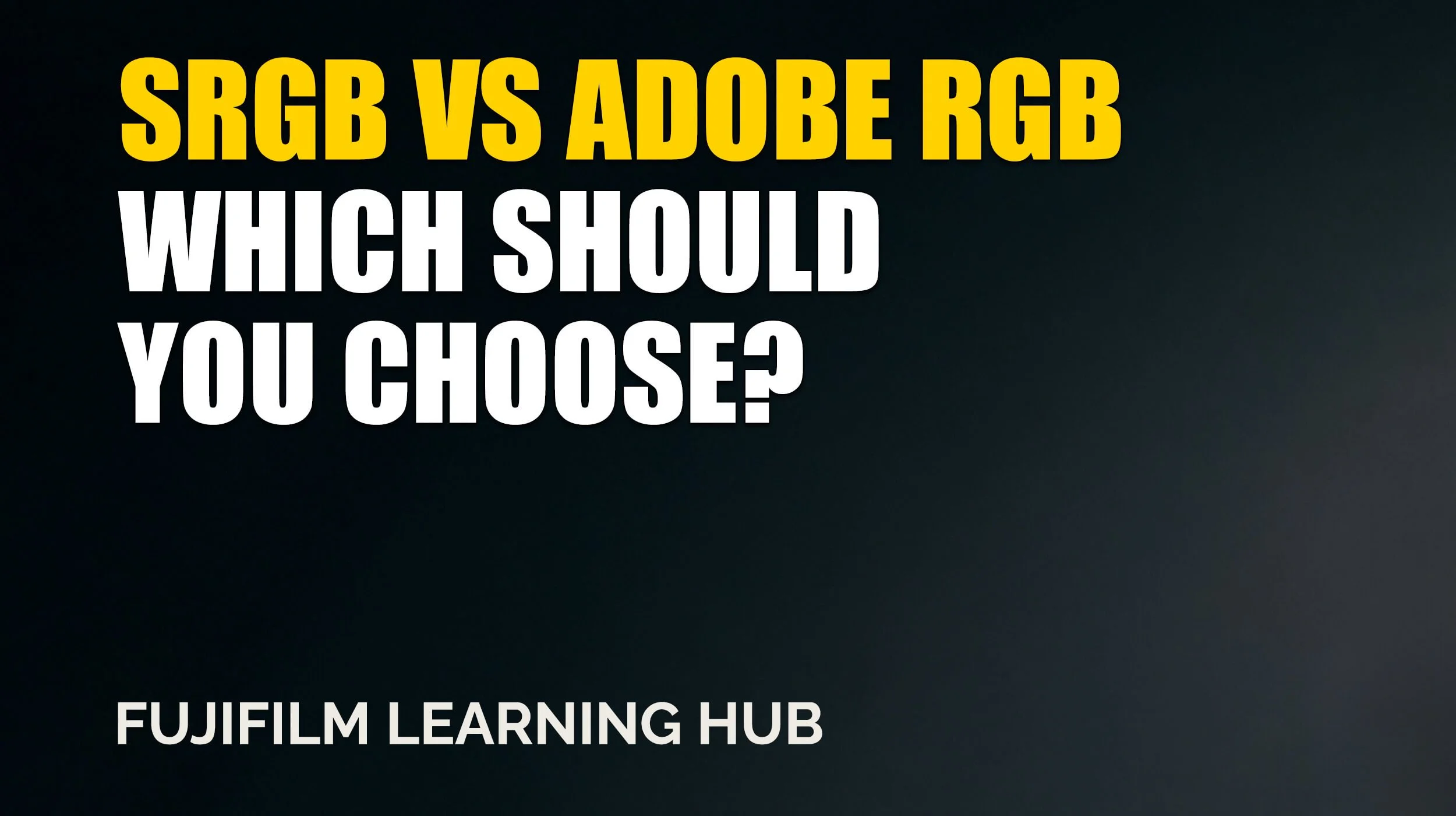 sRGB vs Adobe RGB on Fujifilm Cameras: Which Should You Choose?