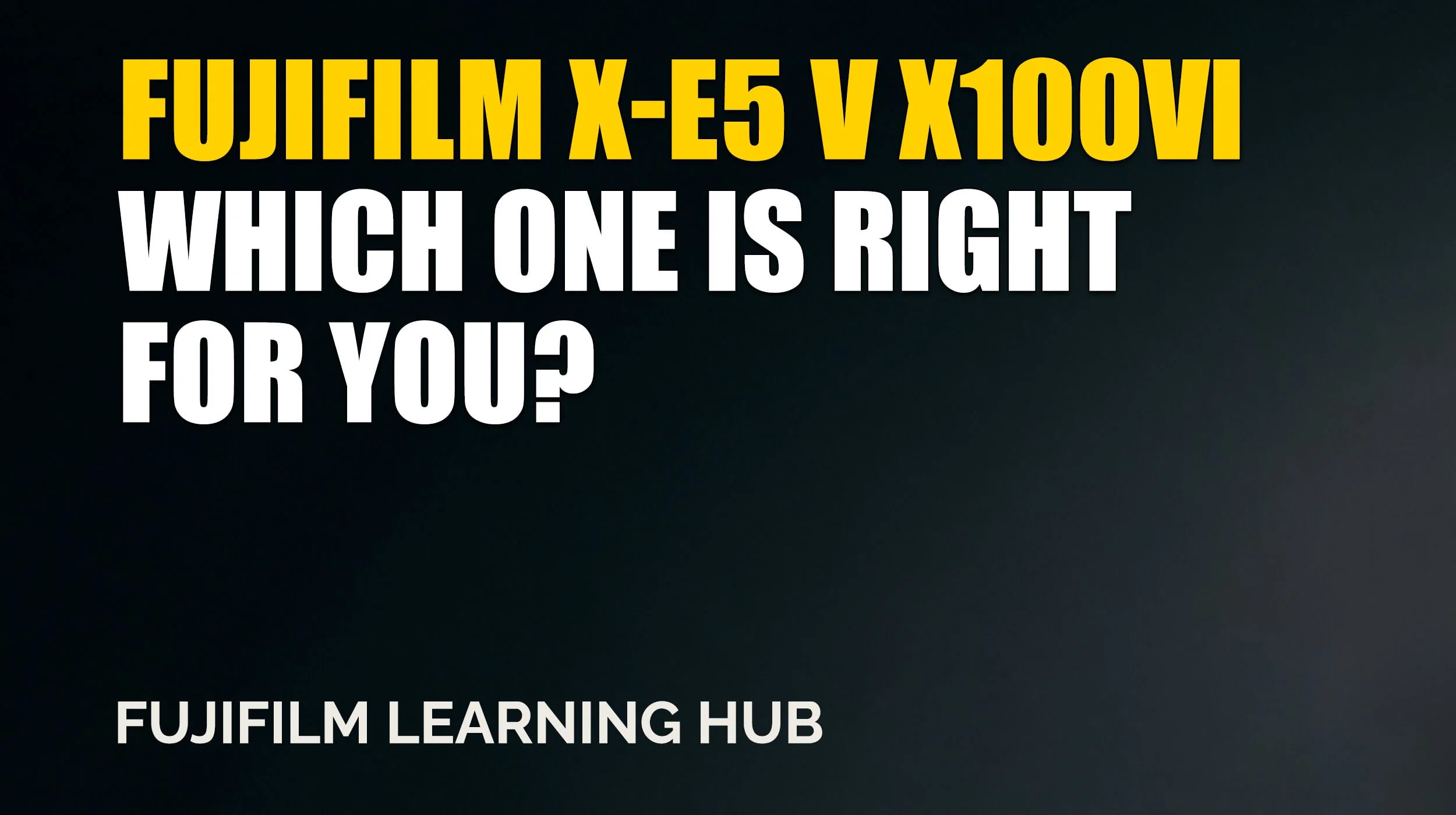 Fujifilm X-E5 vs X100VI: which one is right for you?