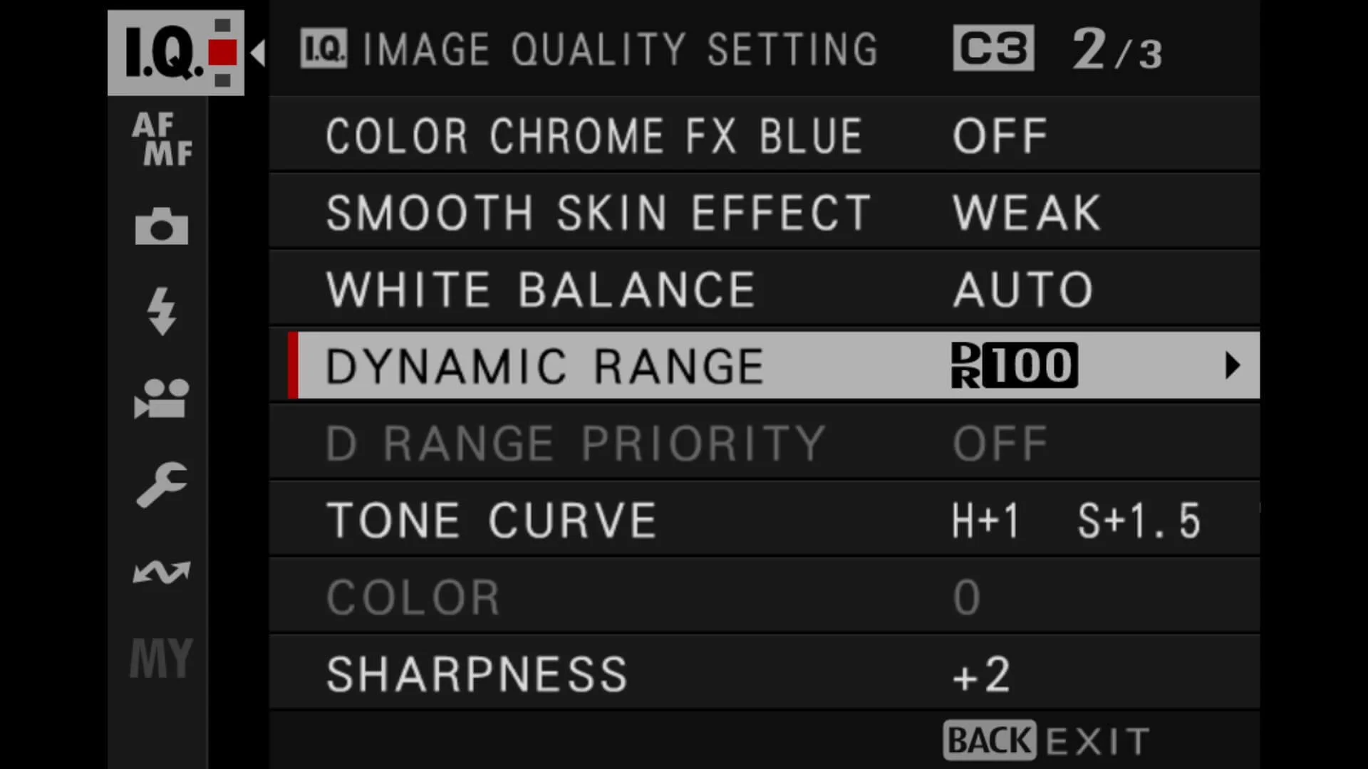 Understanding Fujifilm Dynamic Range Settings