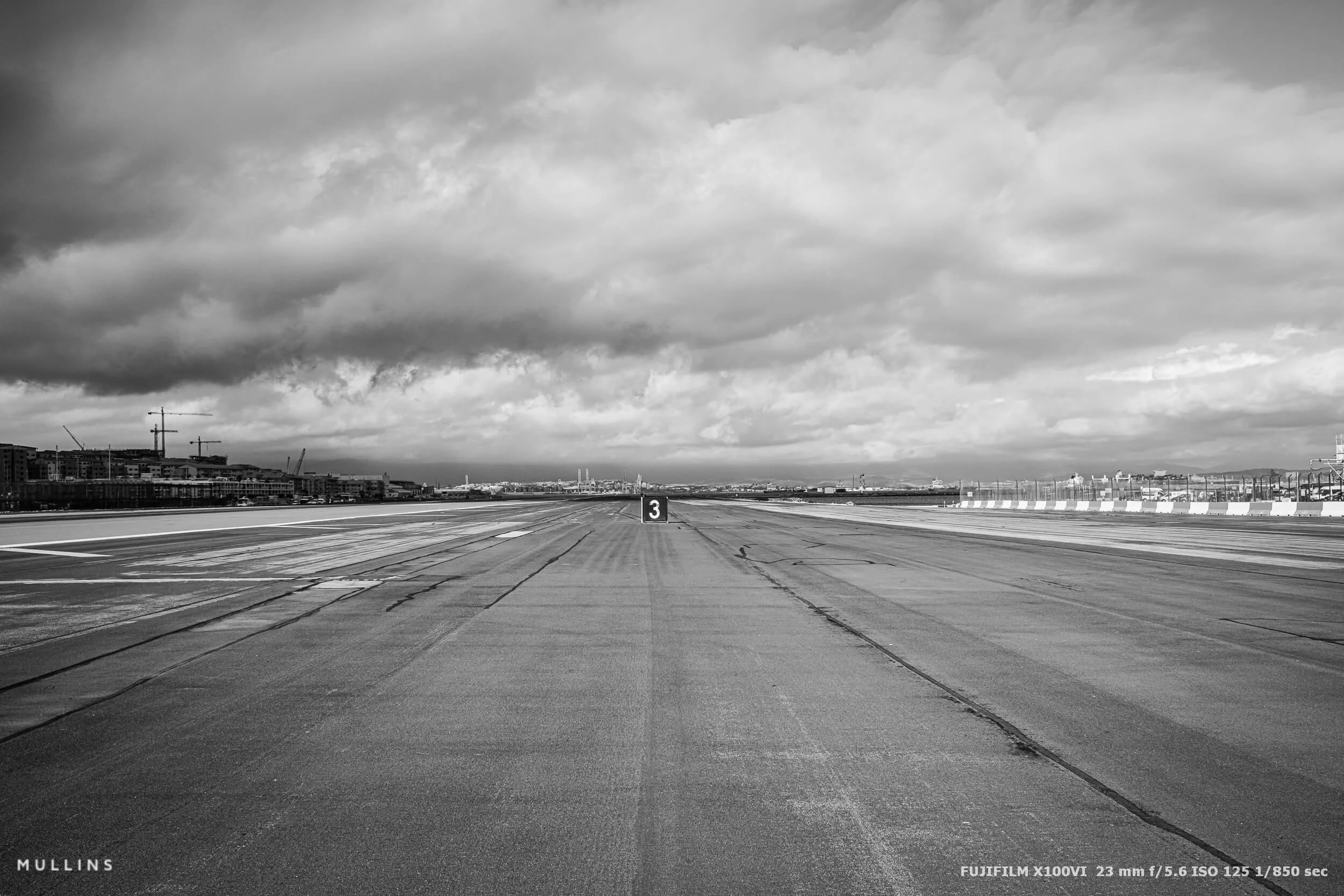 The runway at Gibraltar Airport.
