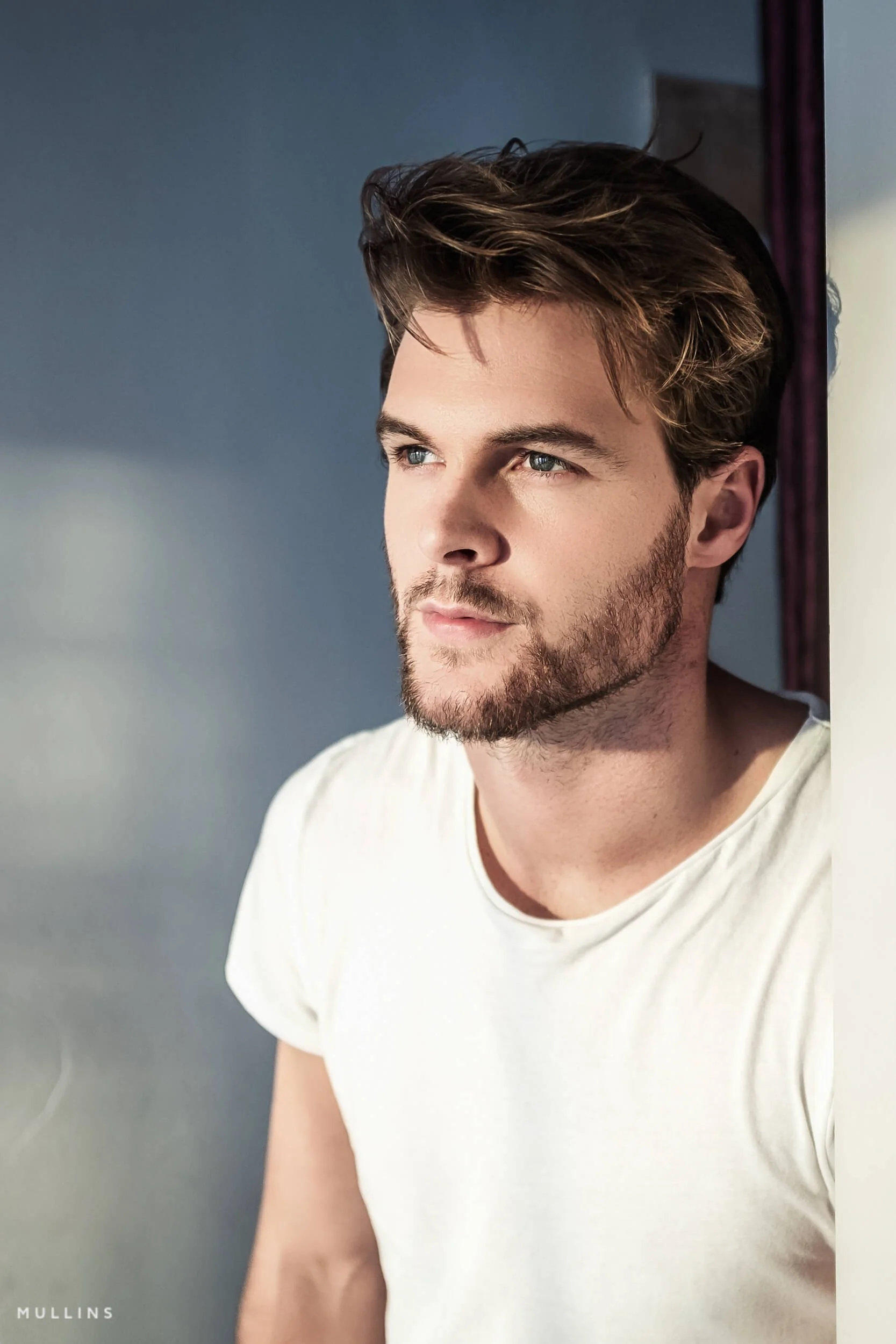 Portrait of young man with a beard.