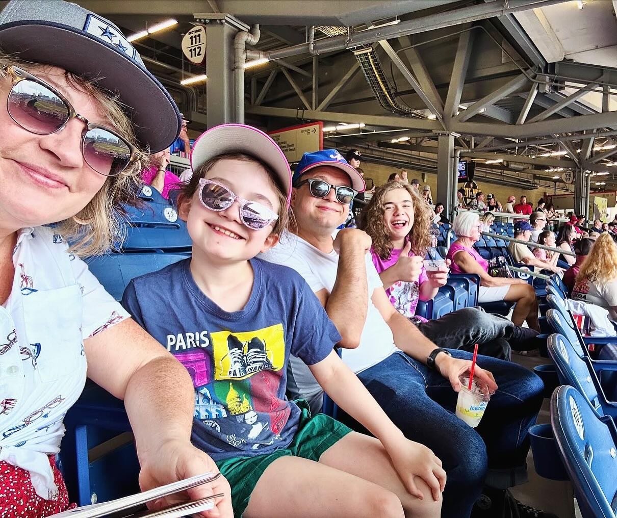 I'll be on the road next weekend for Mother's Day, so we celebrated a week early at the @nashvillesounds this afternoon... Family + Baseball = ❤️! I love these people so much!!