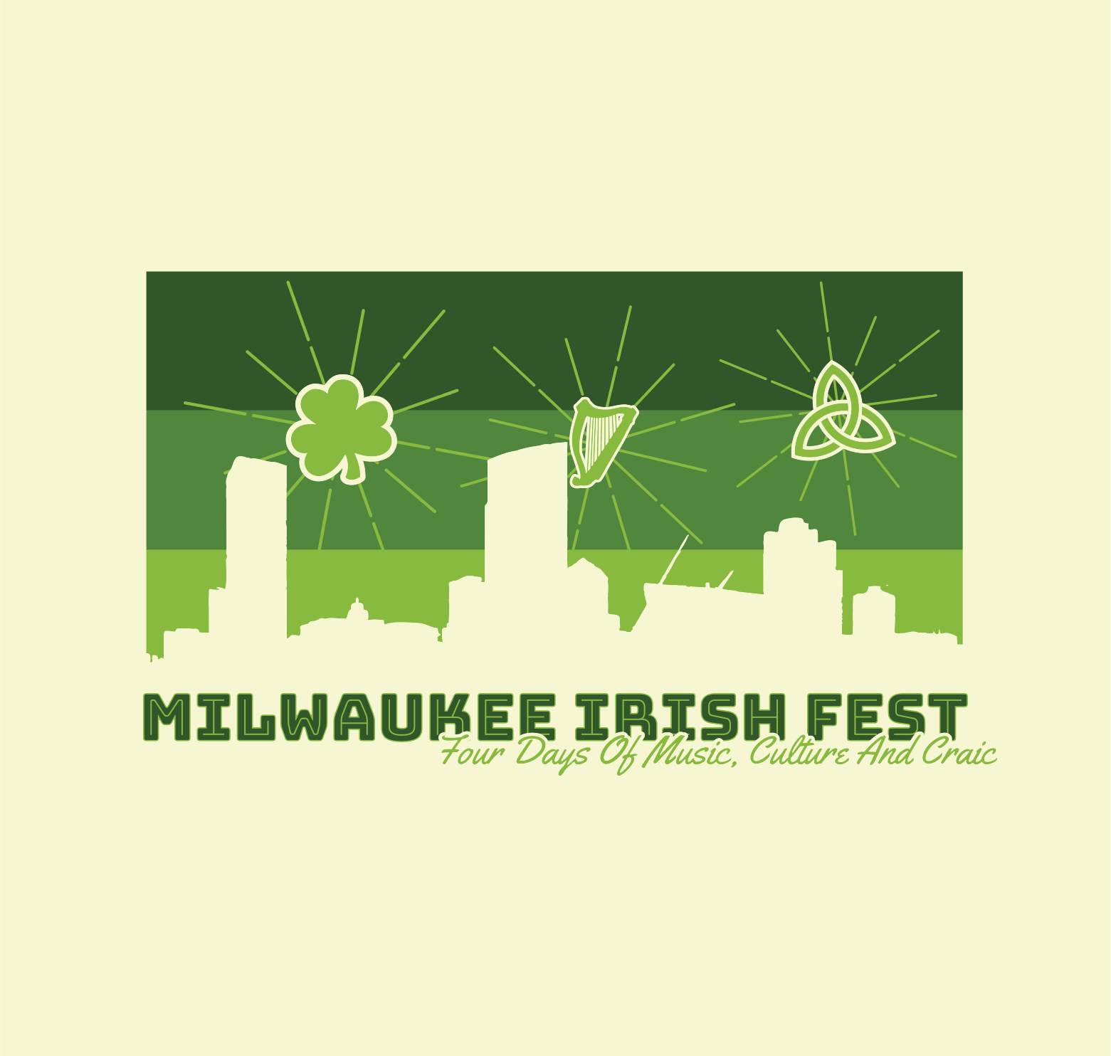 Process work for Milwaukee Irish Fest 2023 St. Patrick's Day