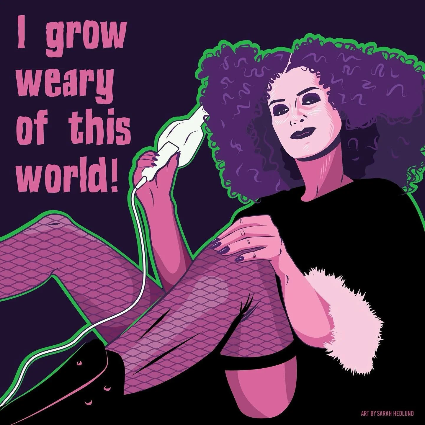 THE HORRORS PERSIST, BUT SO DOES HALLOWEEN DAY 2.  I wasn&rsquo;t planning on doing Inktober this year, but....we need joy and we need to call out the real monsters. It&rsquo;s ok to be weary, but stay fabulous and keep fighting. #fightfacisim #resis