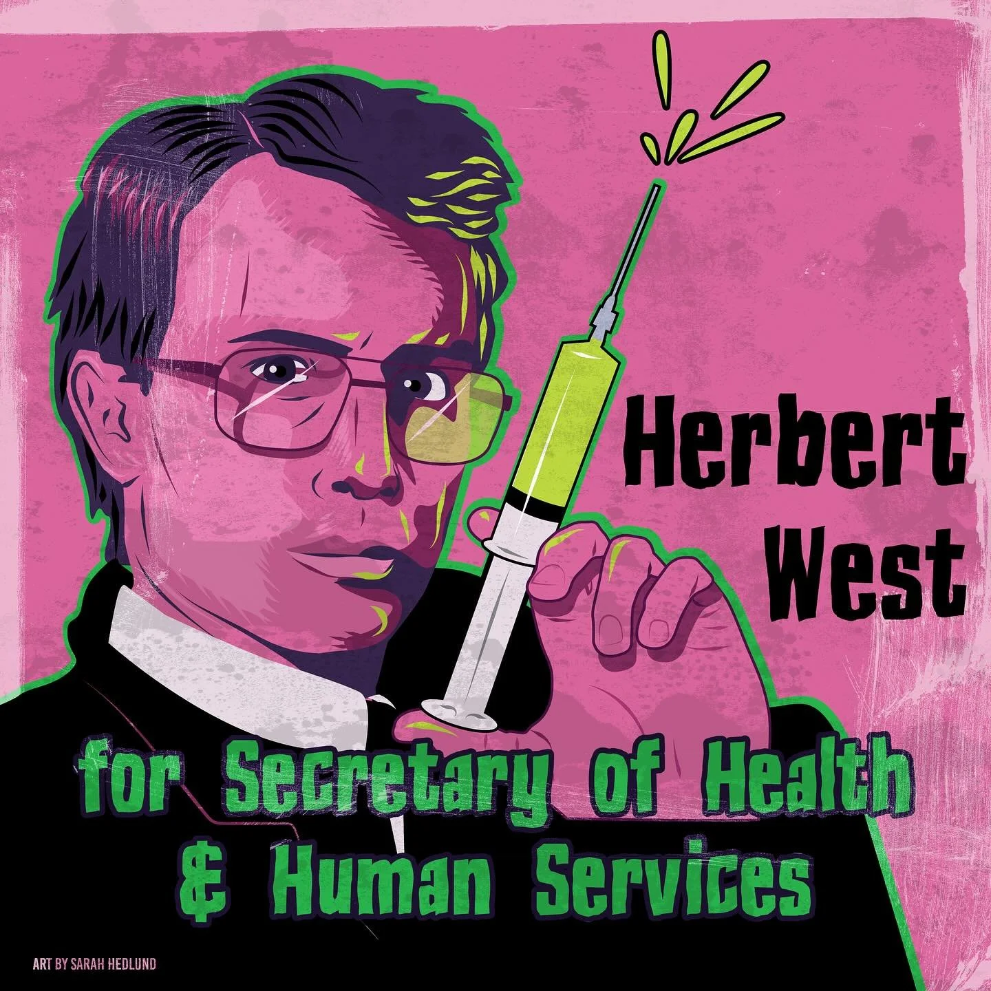 THE HORRORS PERSIST BUT SO DOES HALLOWEEN. Day 7: I mean, at least he&rsquo;s an actual scientist&hellip;#fightfacism #resist #halloween #reanimator