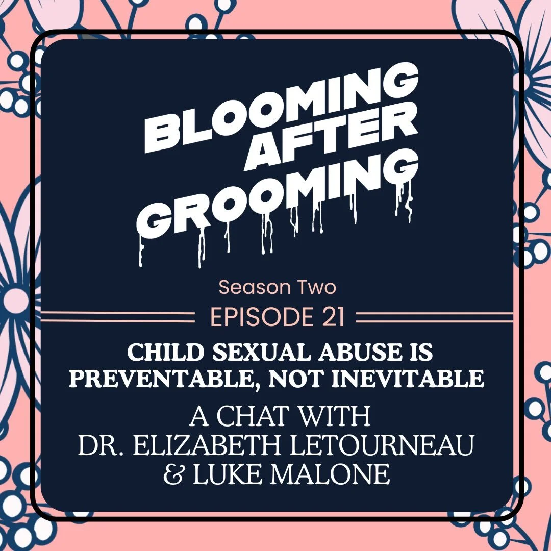 Today we chat with Dr. Elizabeth Letourneau and Luke Malone, who co-wrote a new book called One In Five. We cover a wide range of topics with these two! Including the idea that primary prevention would benefit from pulling in people who are at risk o