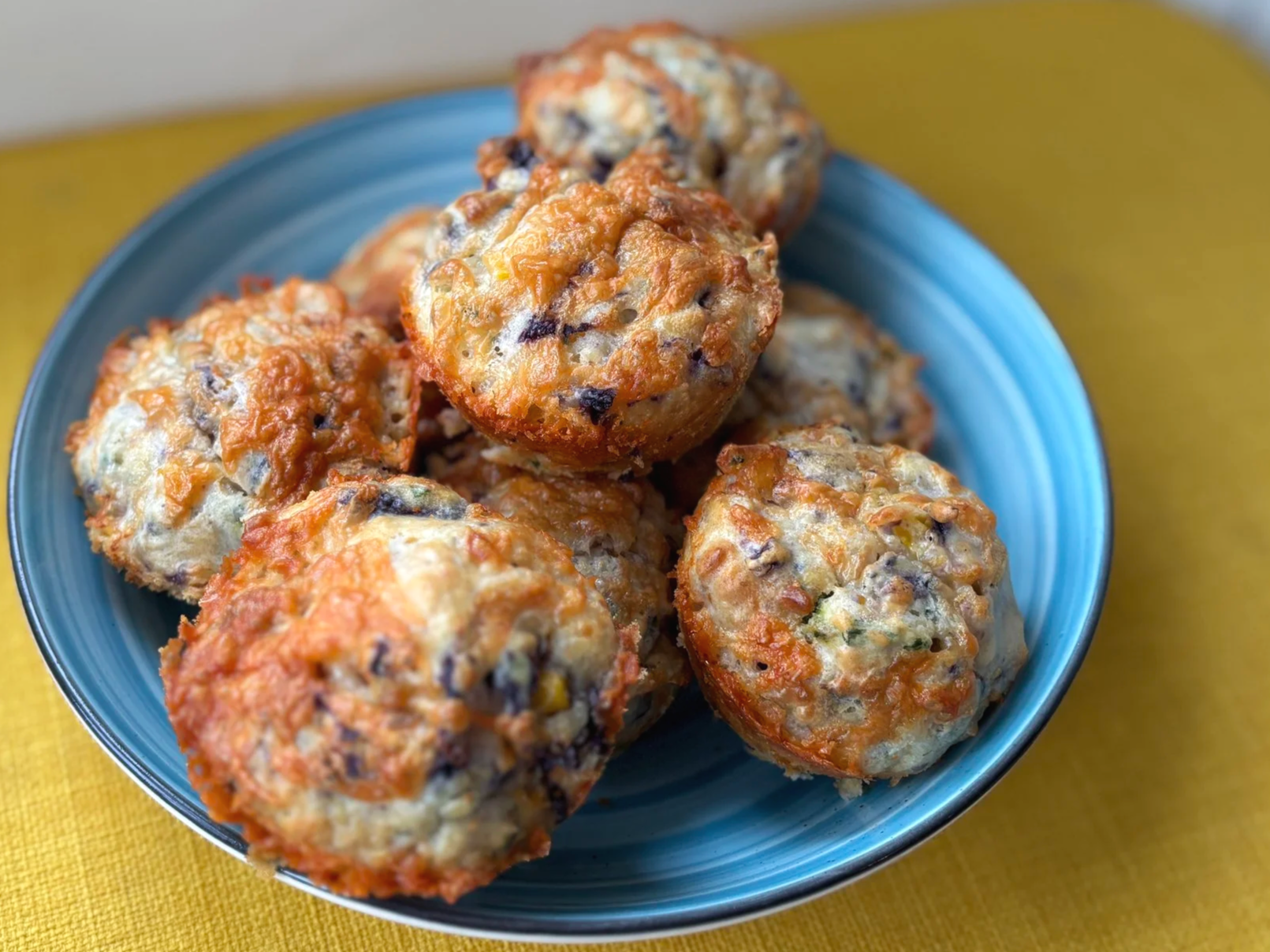 A bowl of savoury muffins