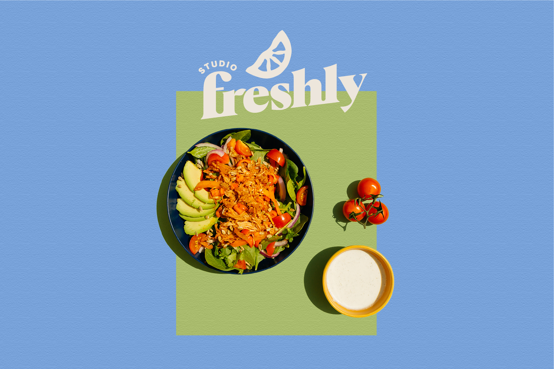 Studio Freshly Cover Graphic Picture of Food Logo Mockup
