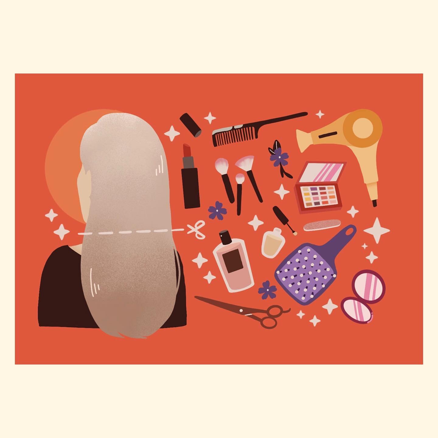 one of my favorite illustrations I&rsquo;ve made for @statepress 💇&zwj;♀️✨