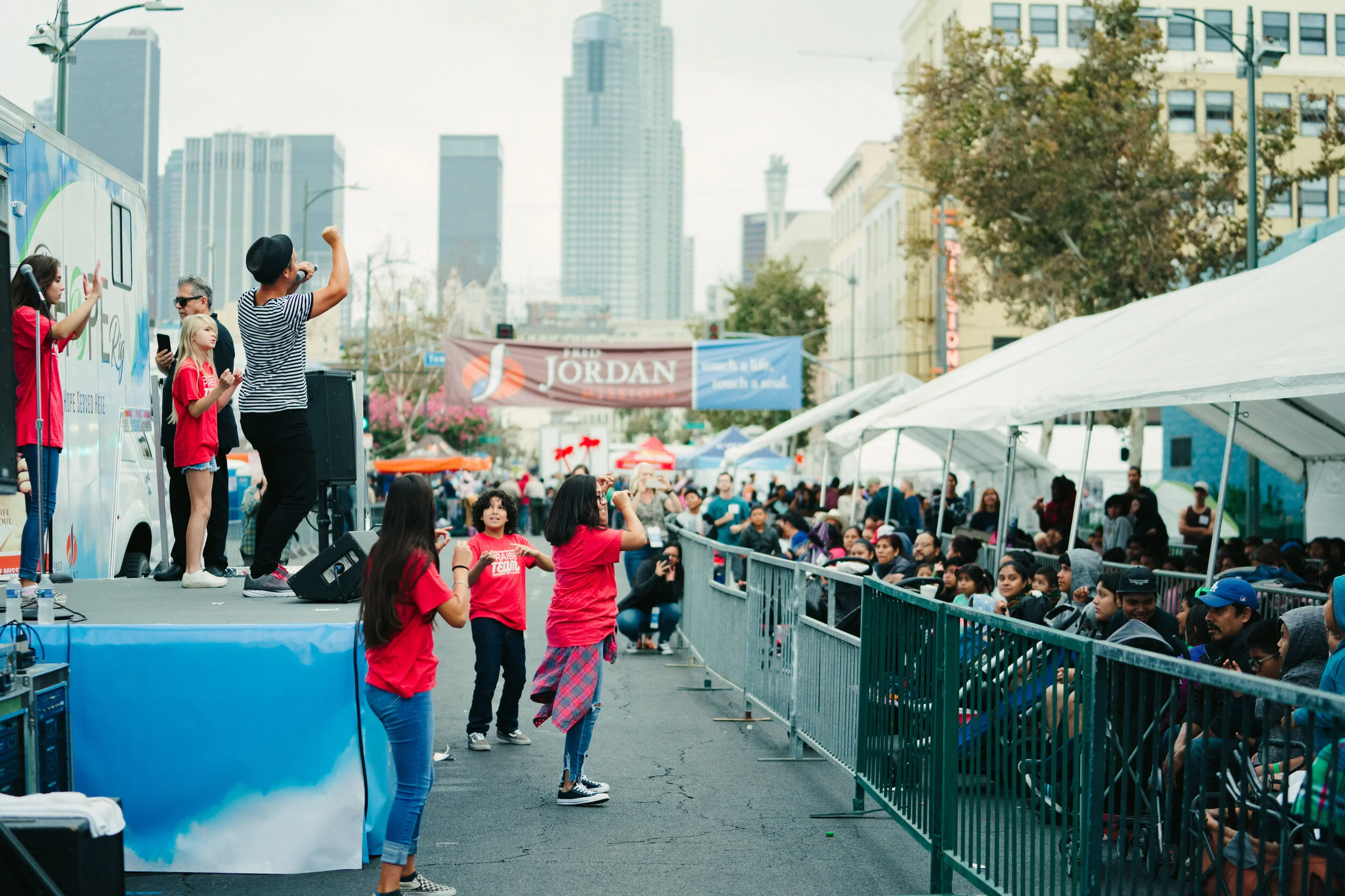 HOPE RIG Outreach with Fred Jordan Missions on Skid Row in Los Angeles, California