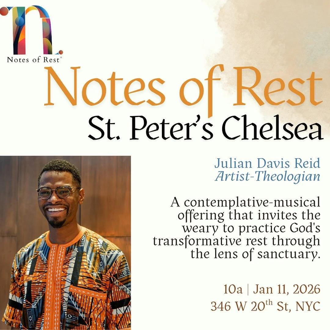 I&rsquo;m looking forward to being at @stpeterschelsea for @notesofrest the day after my big New York debut at @nubluclassic with my group Circle of Trust. I&rsquo;m loving combining the two offerings, the performative experience with the band experi