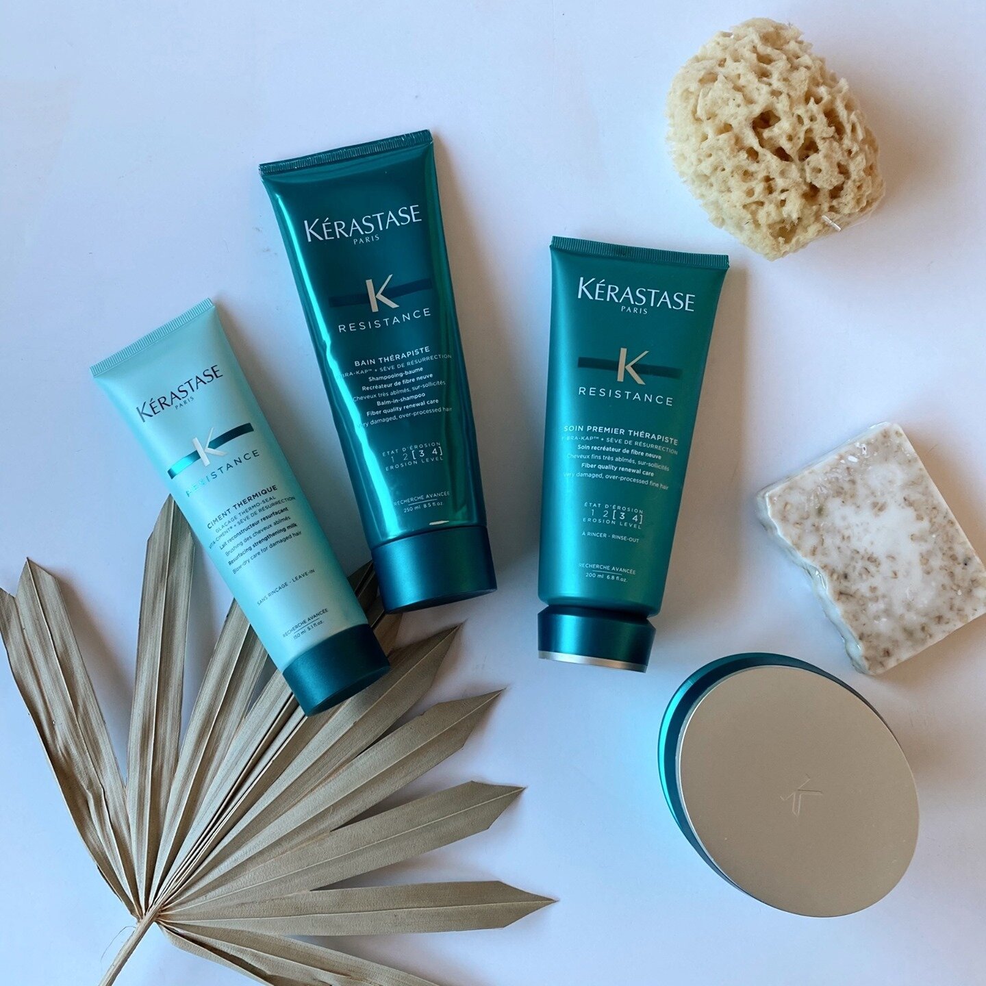 Achieve strong, resistant, long and healthy hair with the Resistance routine by @kerastase_official. Available to shop in the salon or online at www.luxbeautybar.net⁠