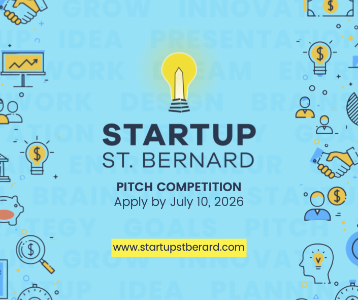 Startup St. Bernard Accepting Entries for 12th Annual Business Pitch Competition&nbsp;