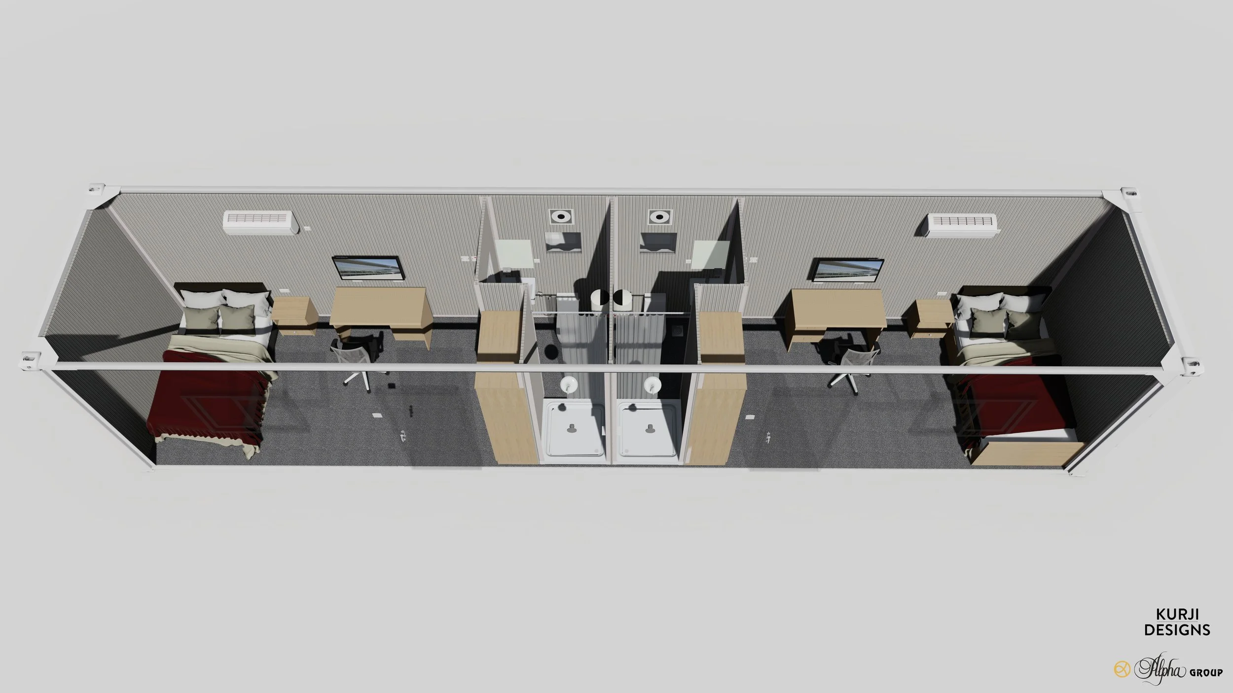 2 Rooms Ensuite (40 ft)