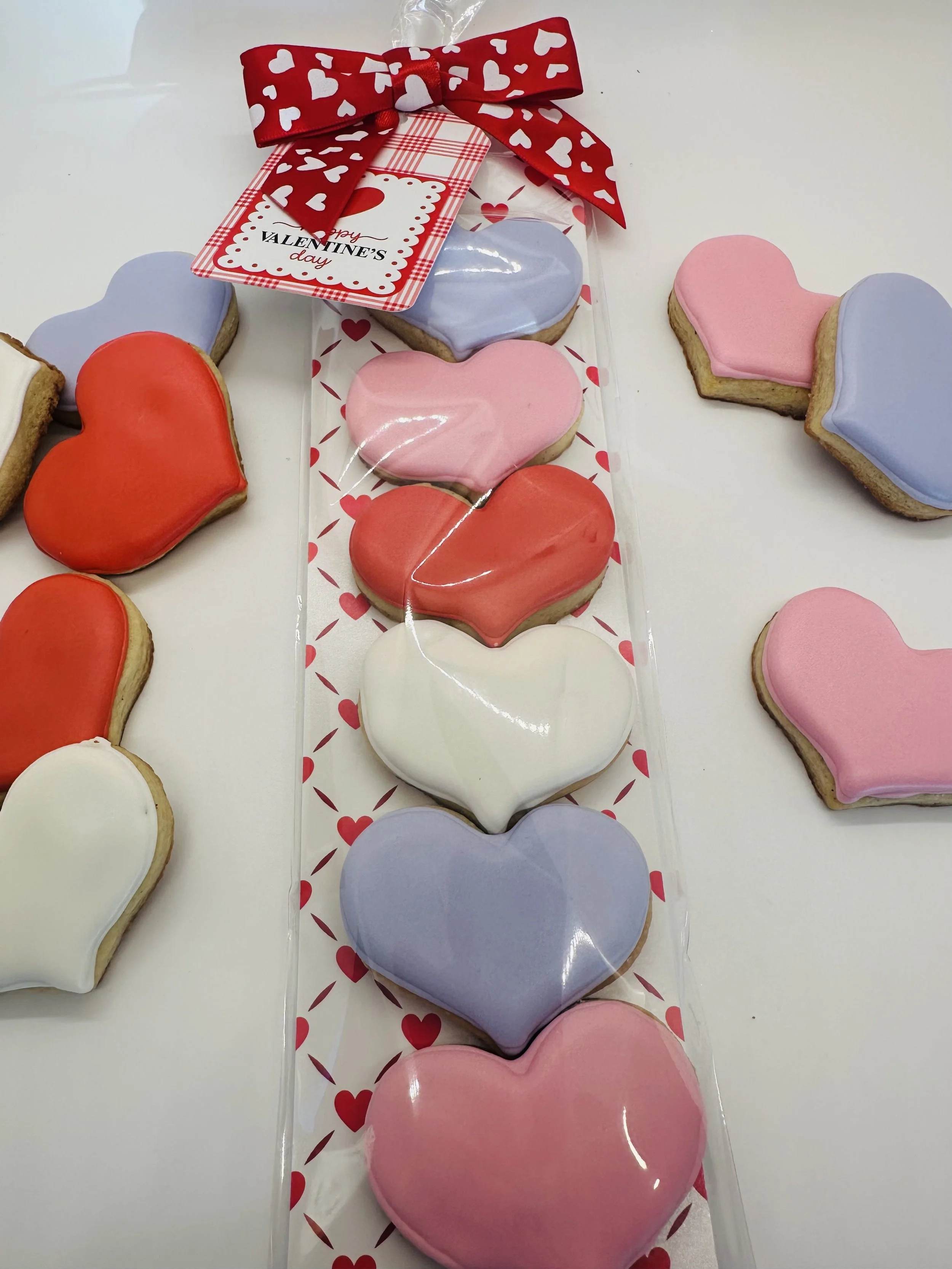 6 MINI Heart Cookie Sleeve
