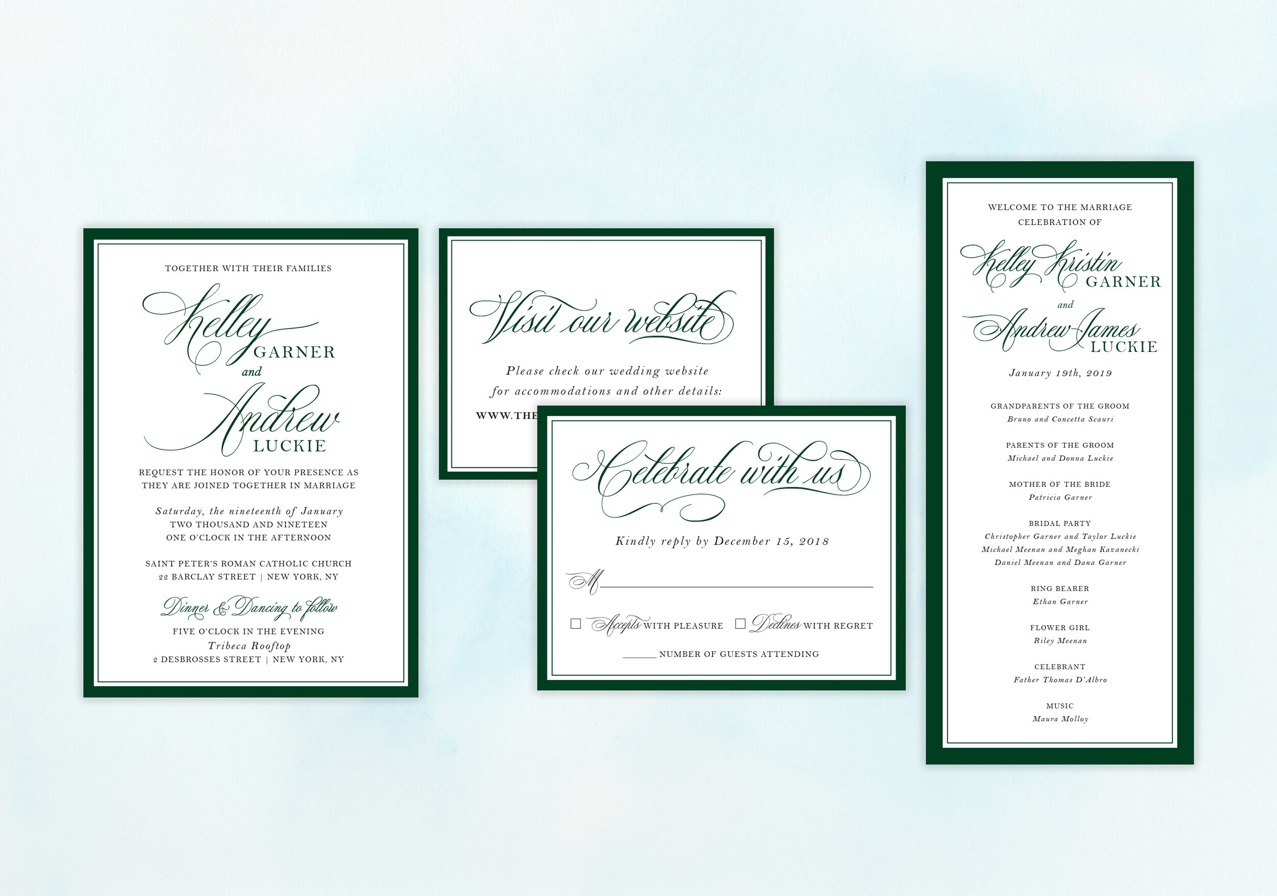 Kelley & Andrew Luckie Wedding Suite