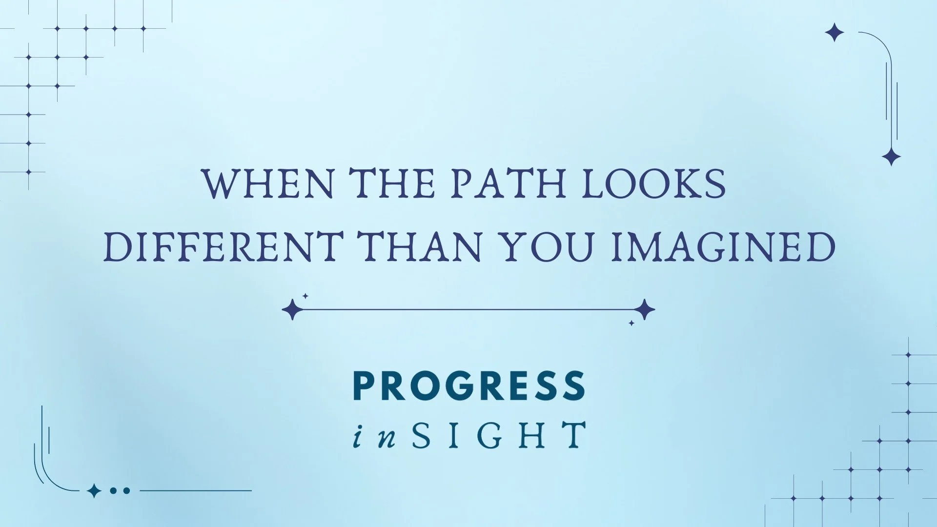 Sometimes the path we imagined isn&rsquo;t the one we end up walking. And that shift can feel disorienting &mdash; until it becomes the doorway to something deeper.

If you&rsquo;re in an unexpected chapter, I hope this meets you with breath and reco