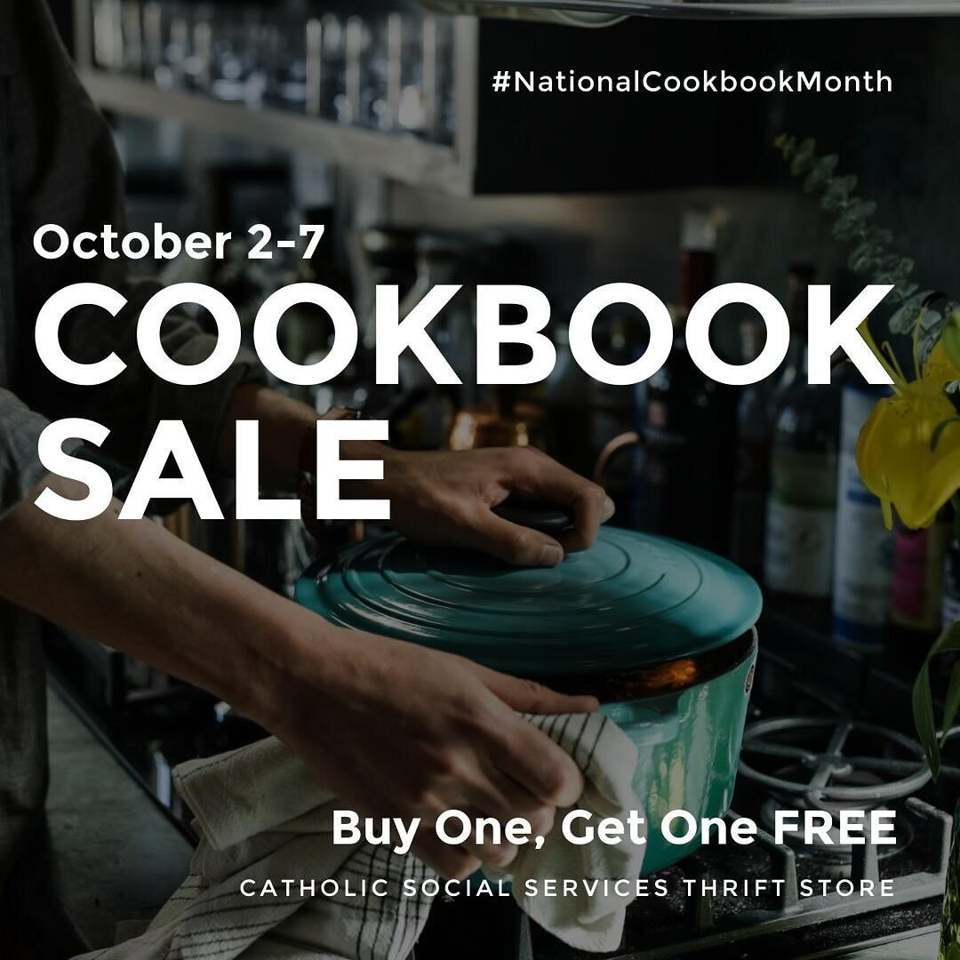 👩&zwj;🍳 Did you know #NationalCookbookMonth is a thing? 👩&zwj;🍳 
To celebrate, all cookbooks will be Buy One, Get One FREE from October 2nd-7th. Be sure to tag your cookbook-loving friends below! 
.
.
#cookbook #cookbookclub #foodie #cooking #rec