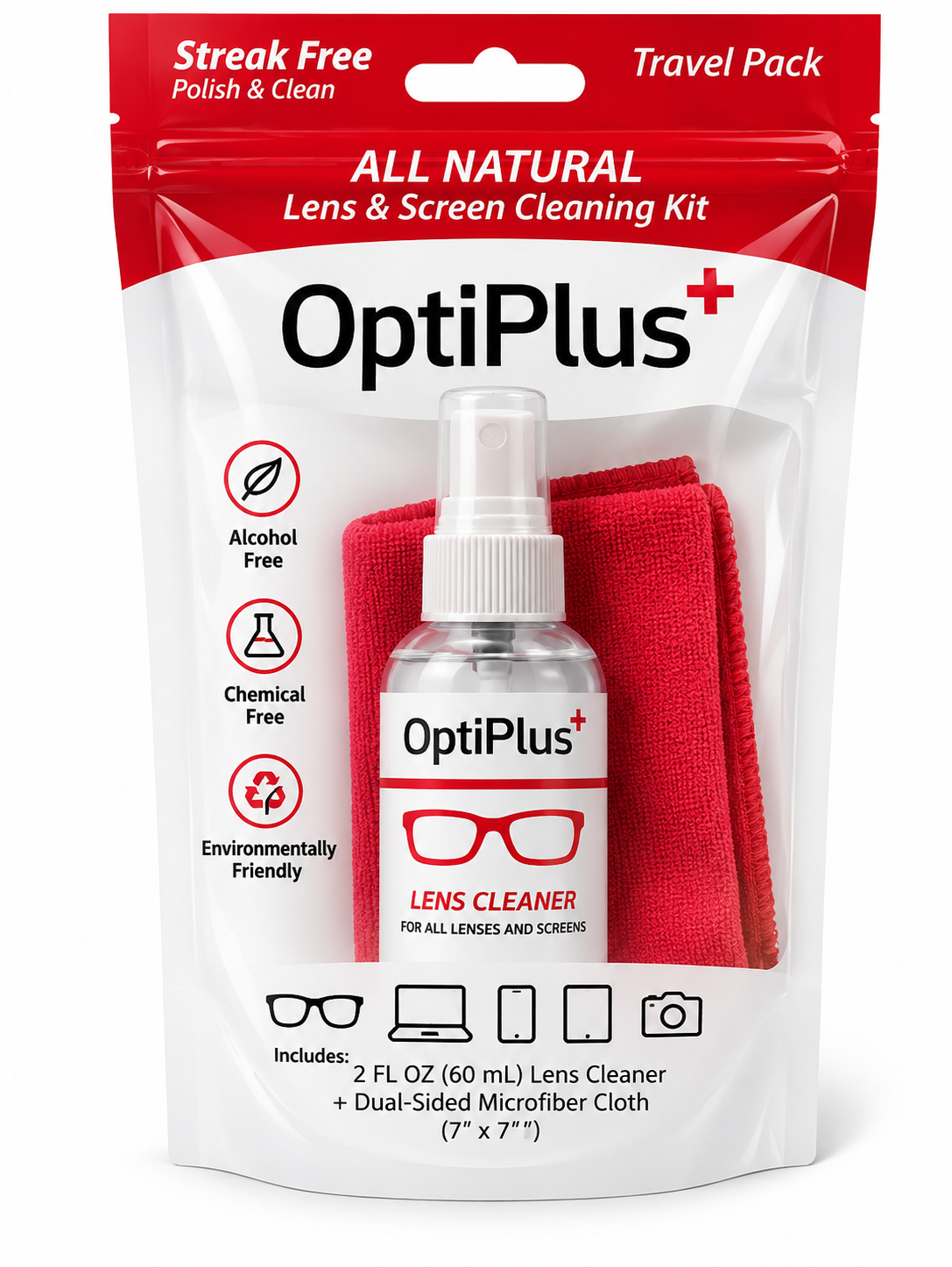 OptiPlus All Natural Lens Cleaner