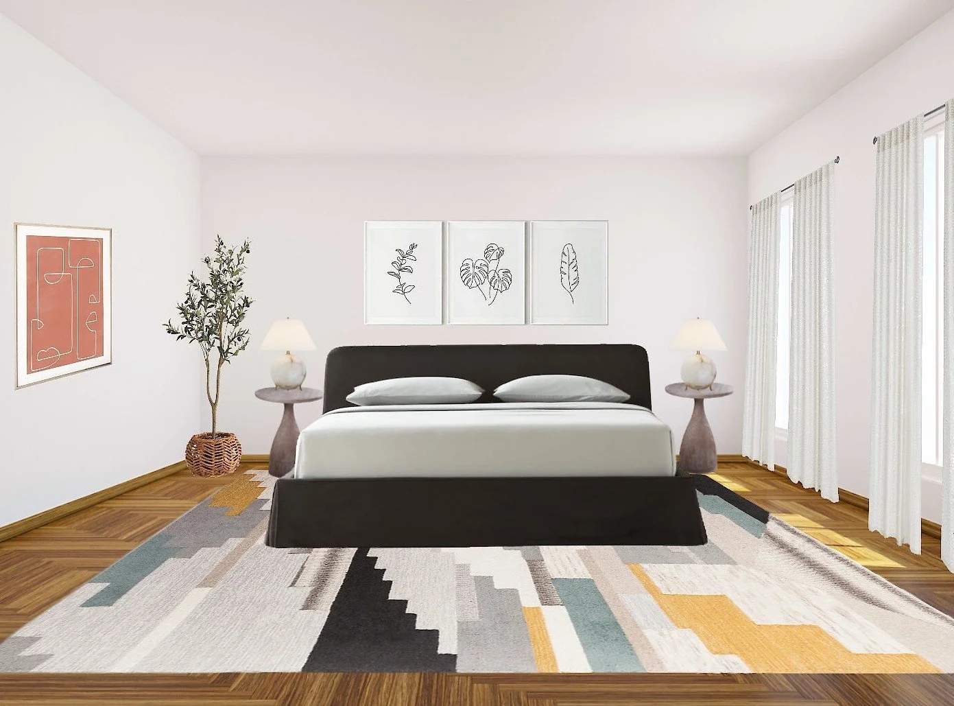 virtual staging bedroom