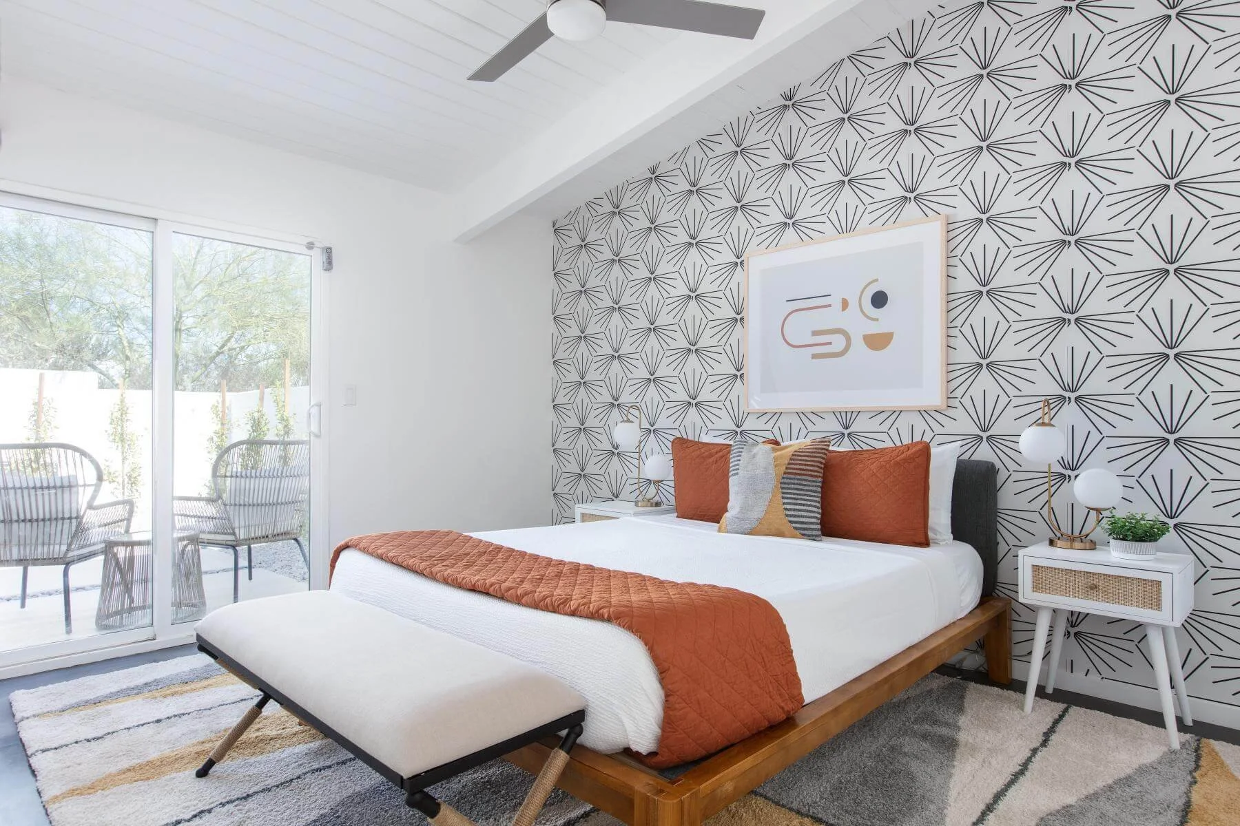 black and white geometric wallpaper