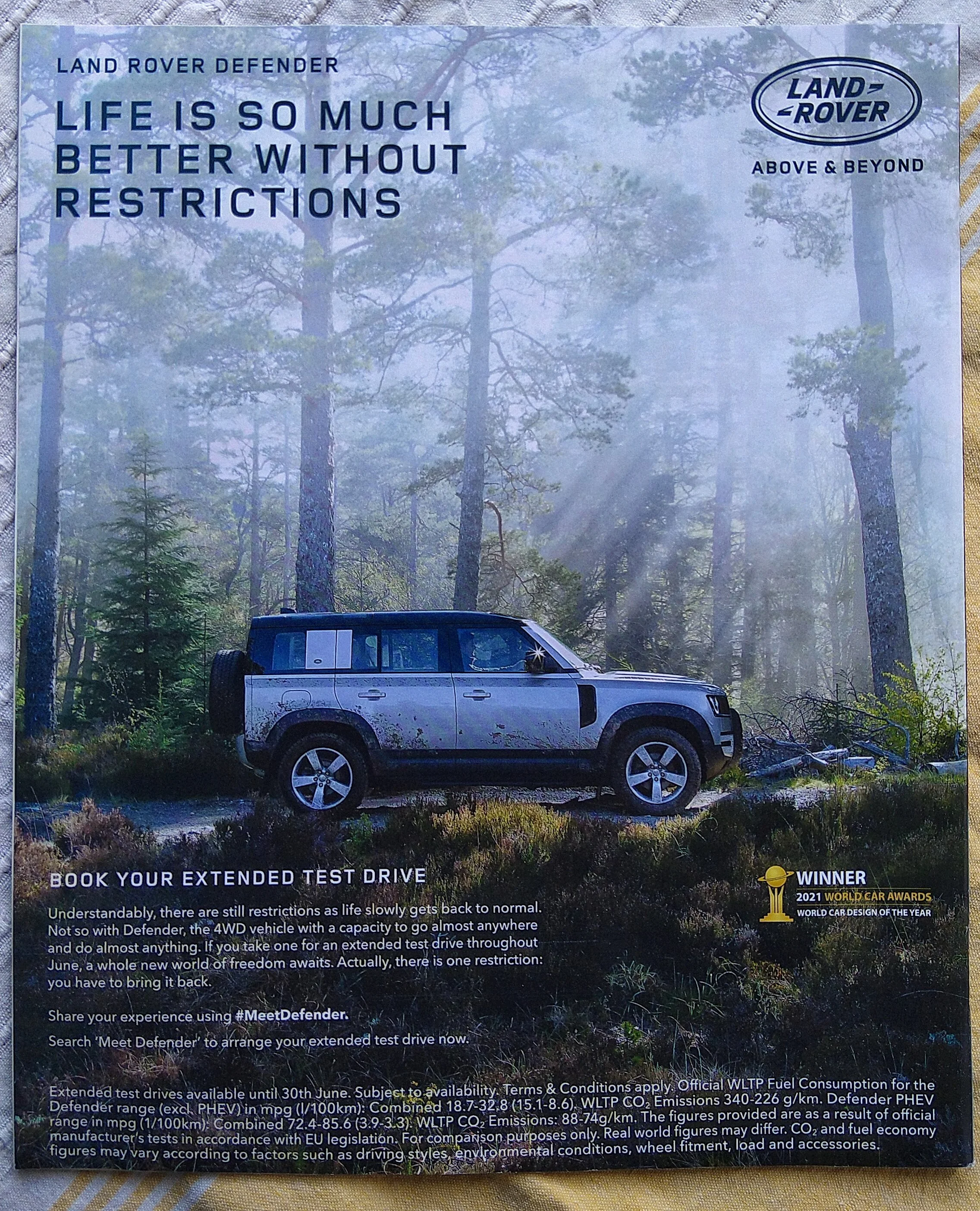 Land Rover’s misleading advert: call for mass-complaint to the UK advertising authority