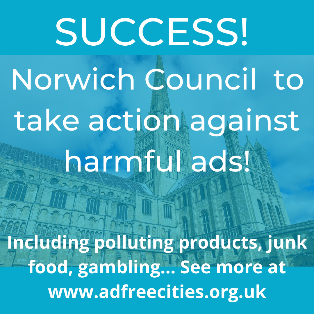  Norwich City Council calls for ethical advertising policy