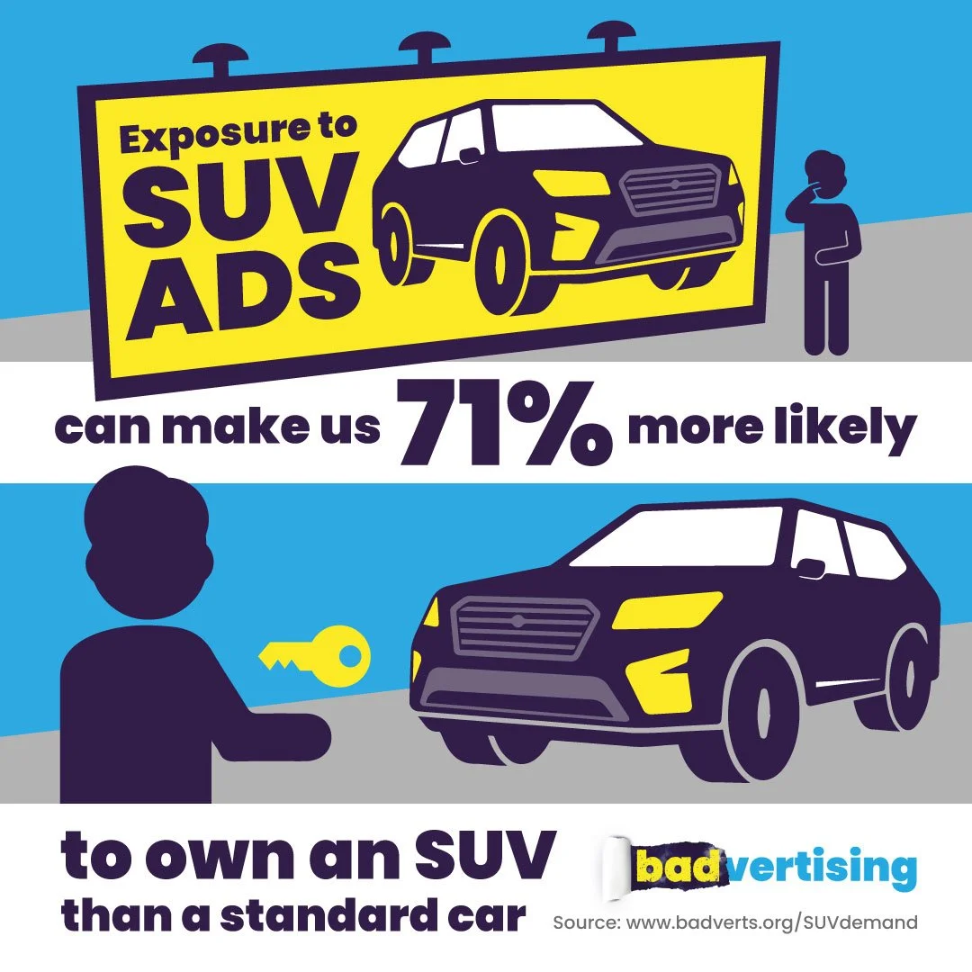The UK government’s refusal to rule out SUV adverts - an act of criminal abdication?