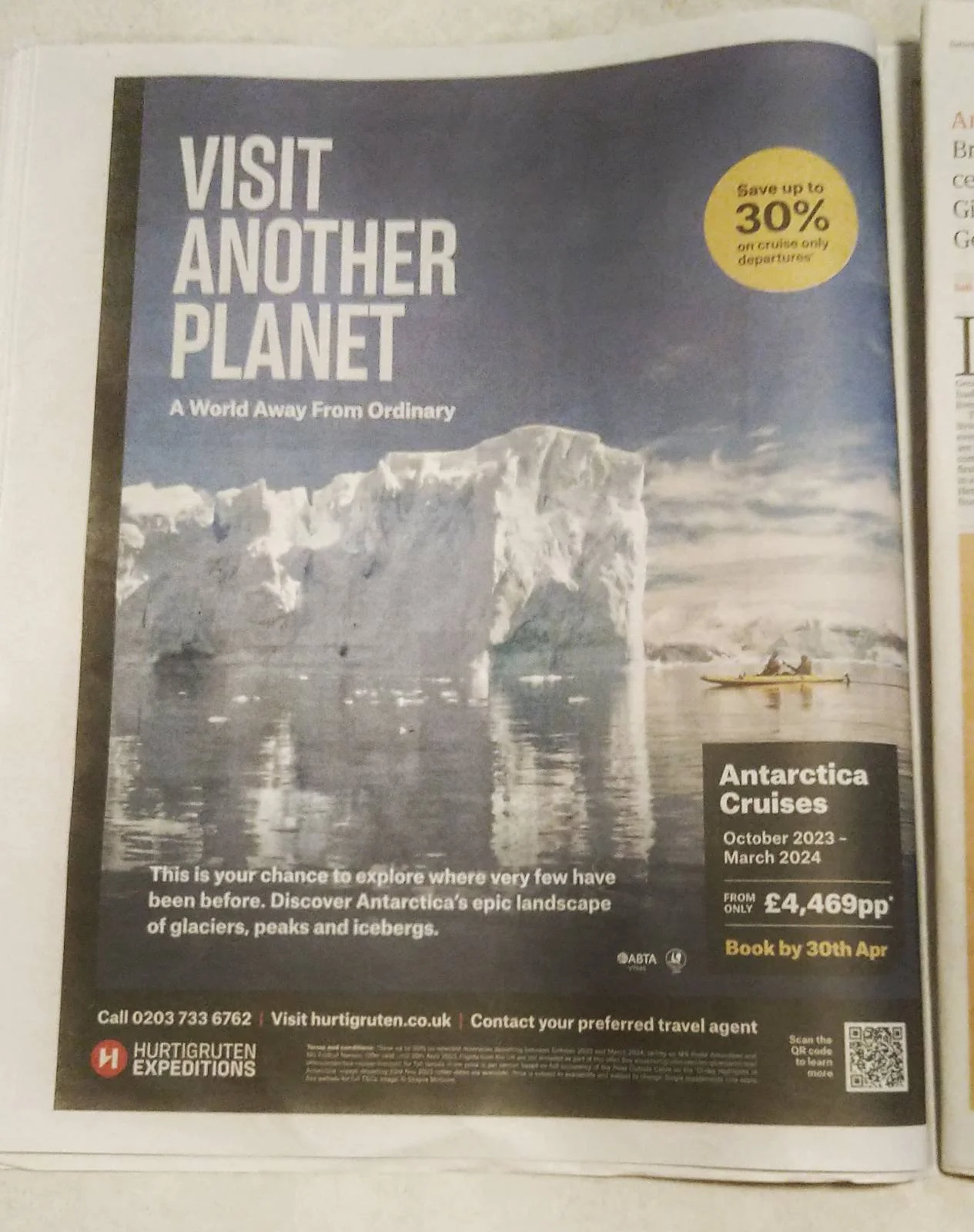 Badvert of the Month: Hurtigruten expeditions cruises